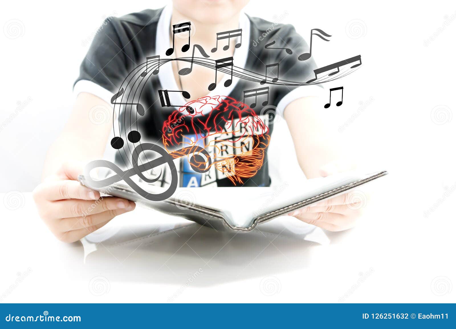 Music Charge the Battery To the Brain Stock Photo Image of brain