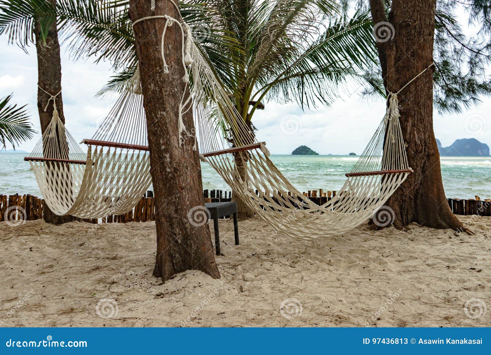 Relax Cot on Tree stock image. Image of paradise, cradle - 97436813