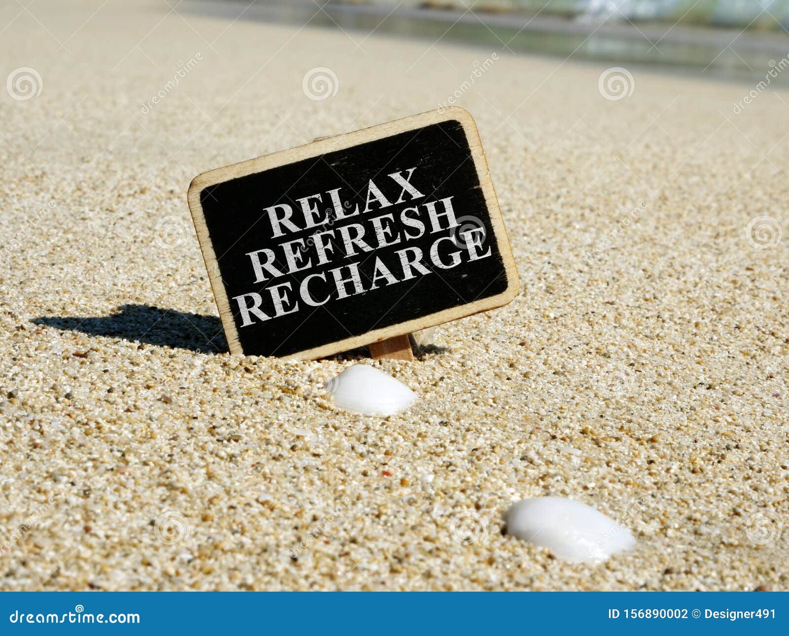 relax refresh recharge sign