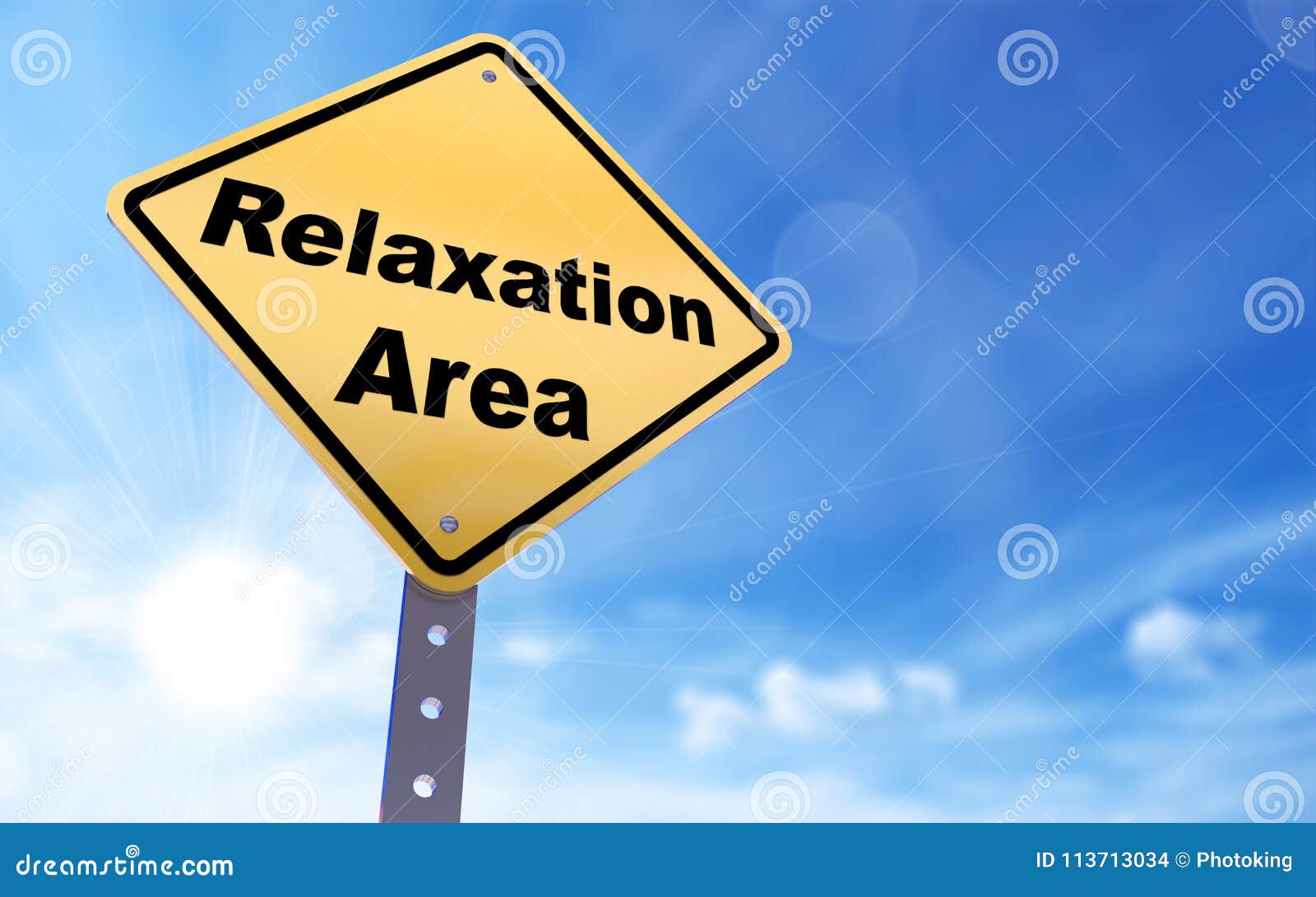 relaxation area sign