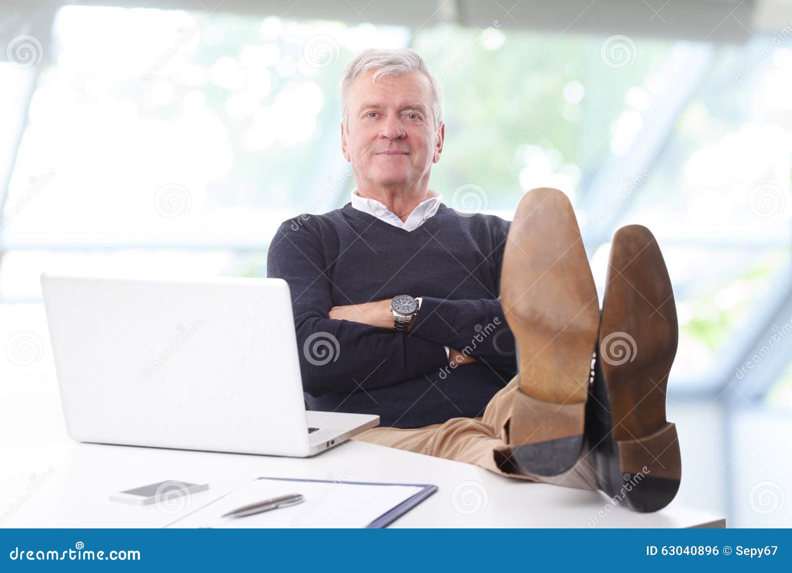 relaxed businessman