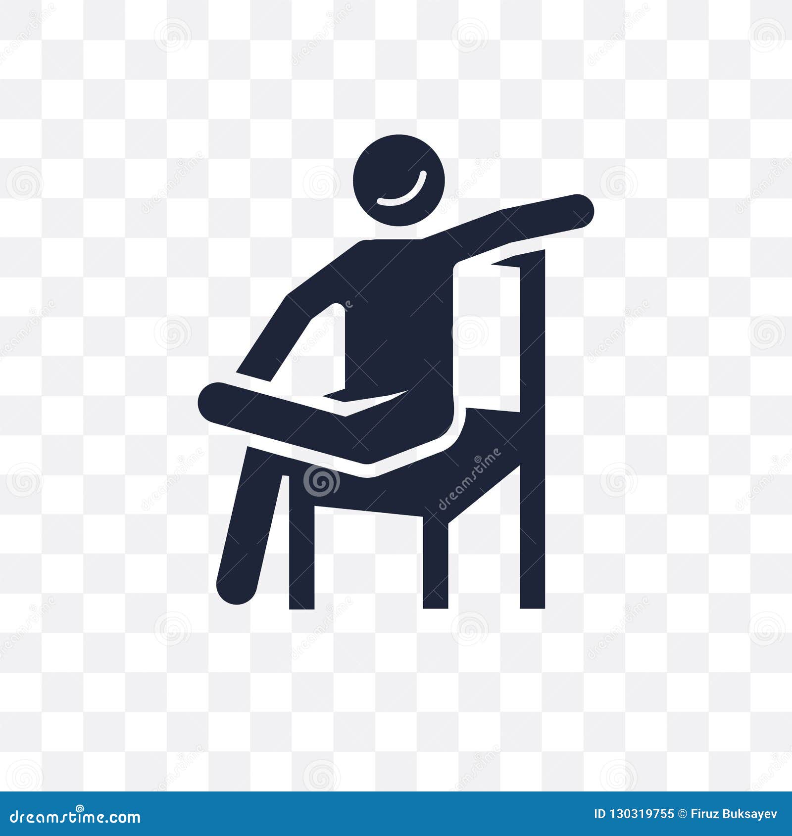 relaxed human transparent icon. relaxed human   from
