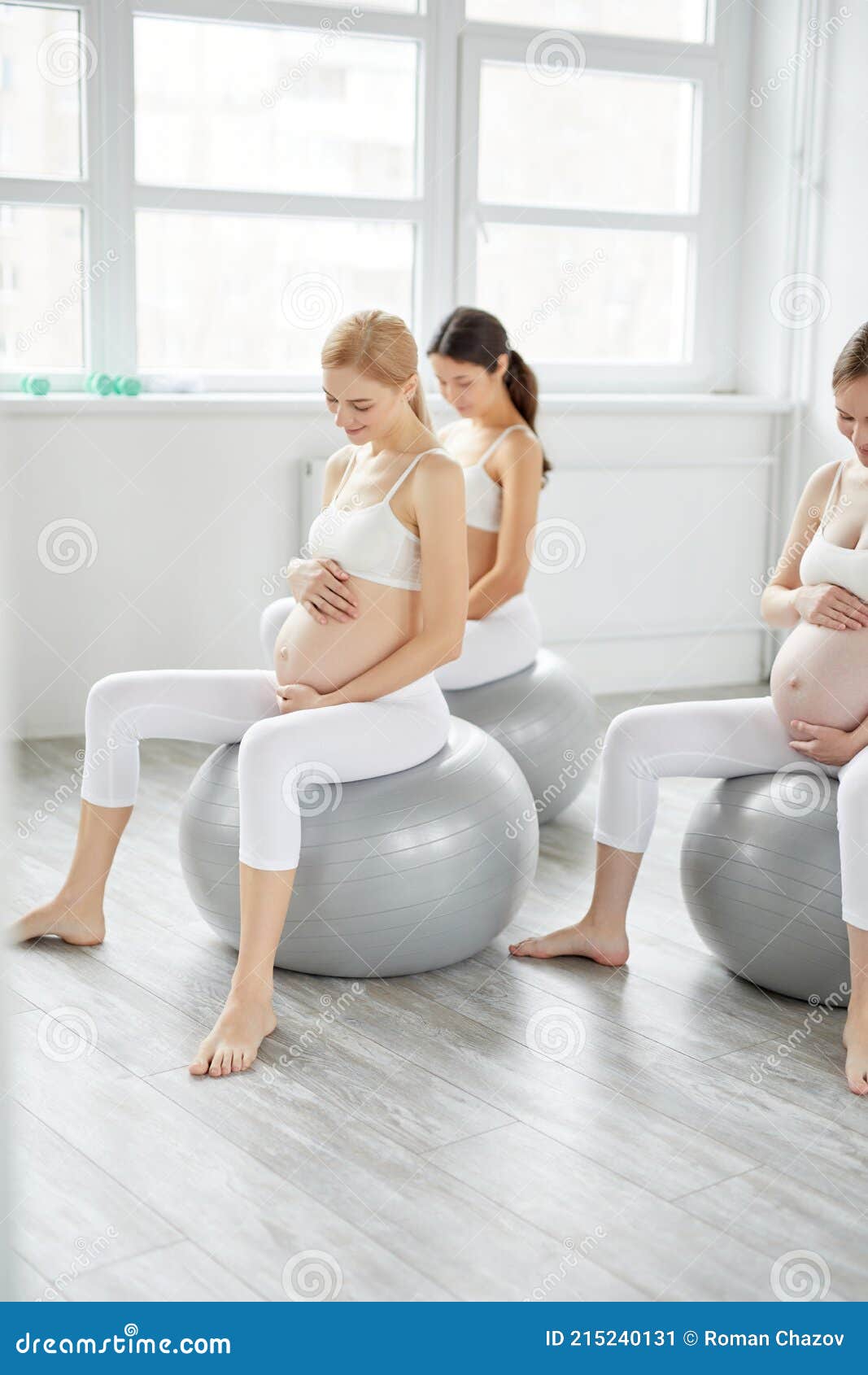 Pregnant Group Nude Girls - Relaxed Pregnant Women Lead Active Healthy Lifestyle, Going for Yoga  Fitness Sport Stock Image - Image of closeup, hand: 215240131