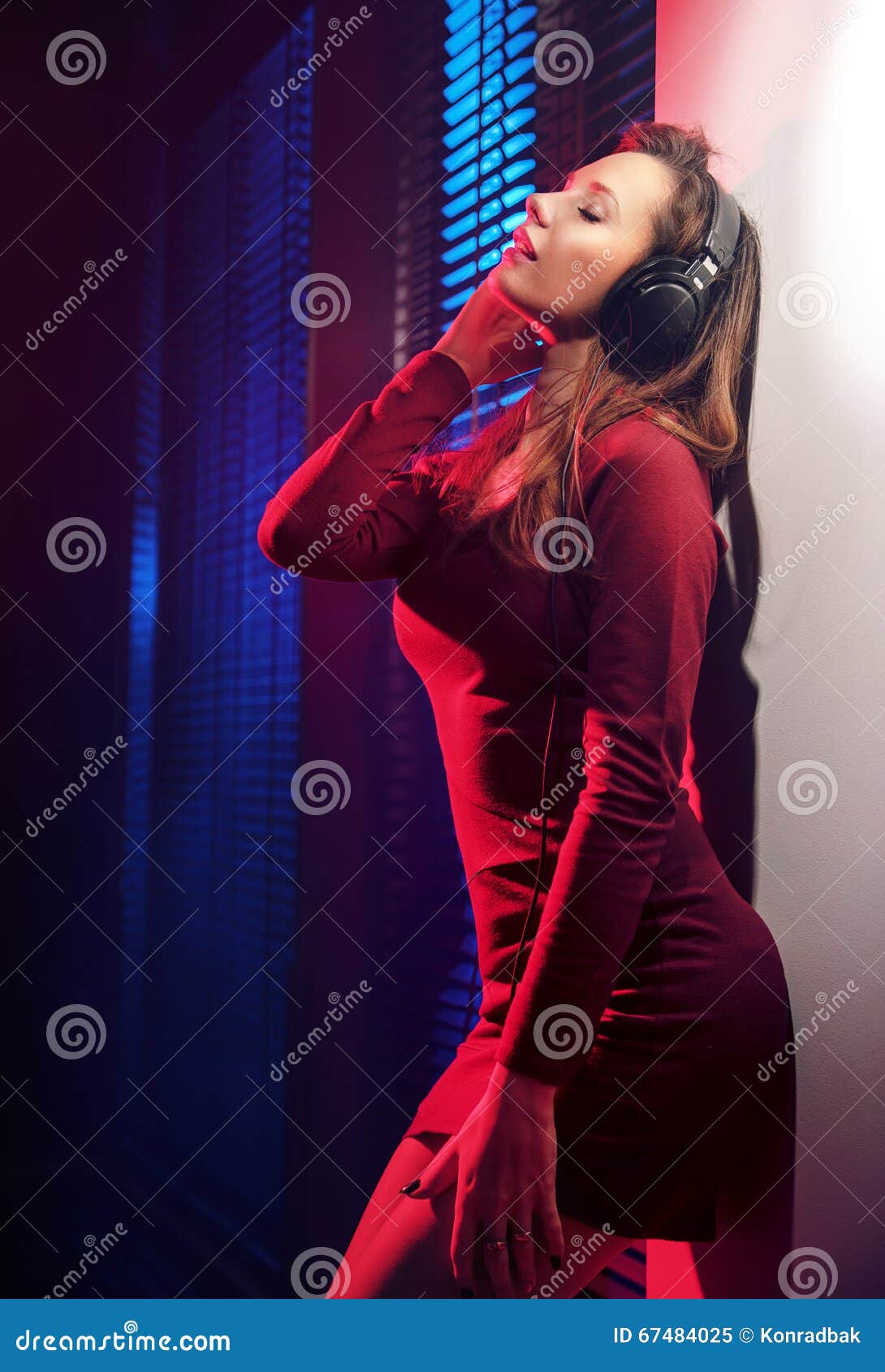 Relaxed Young Woman Listening To Music Stock Image - Image of lady ...