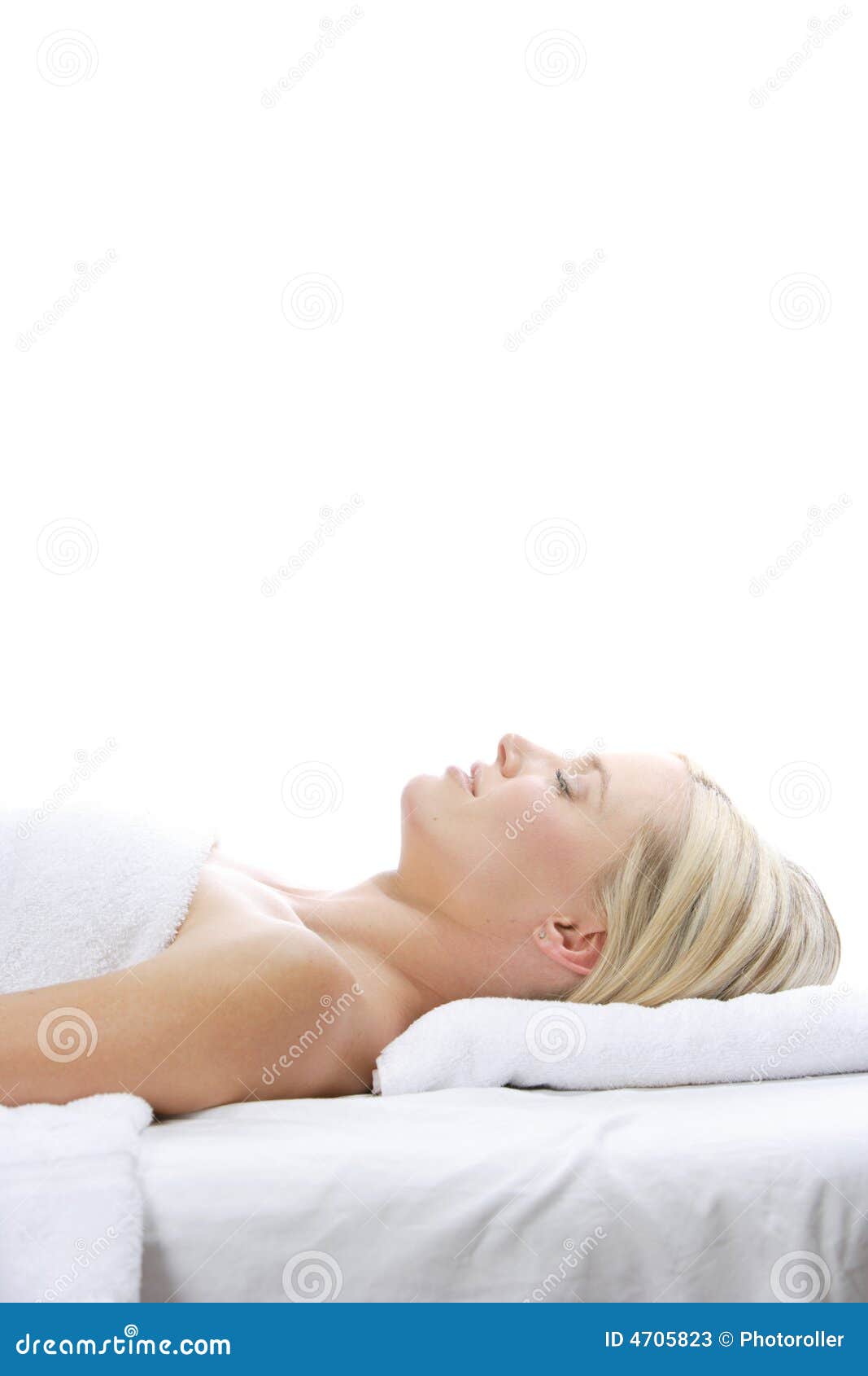 Relaxing after a massage stock image. Image of healing 4705823