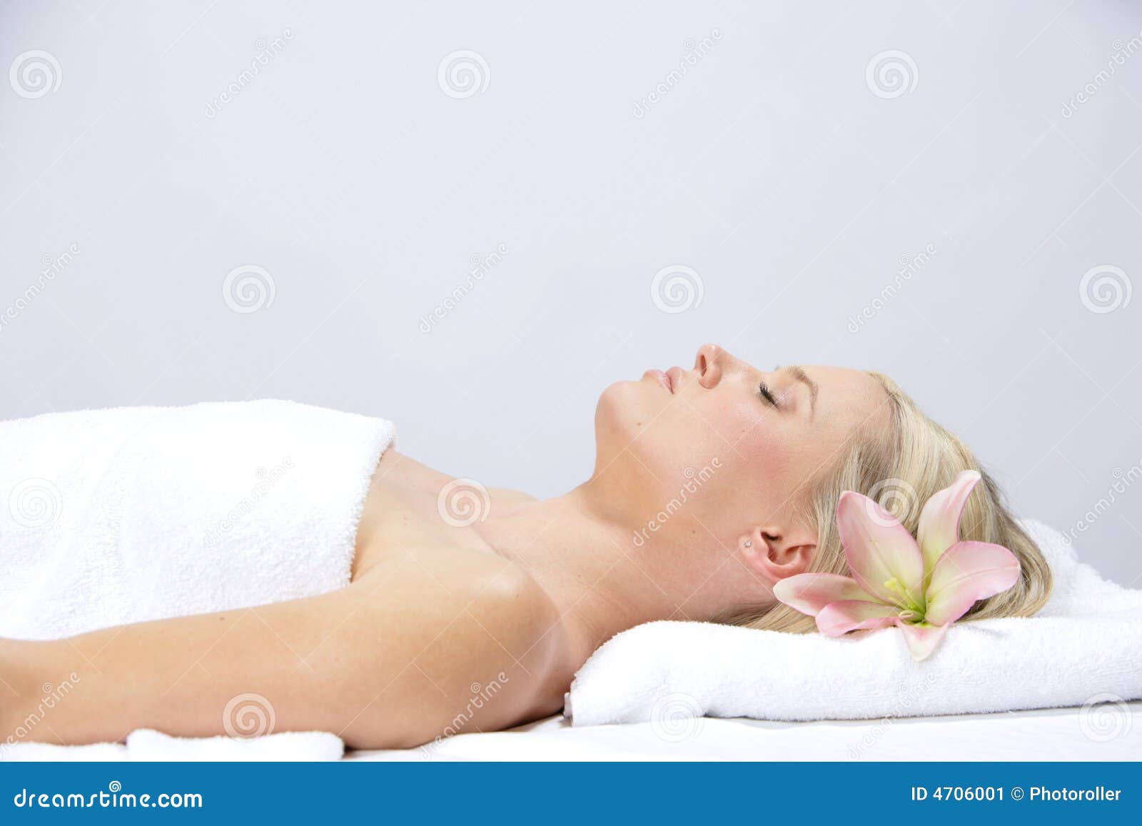 Relaxing after a massage stock image. Image of peace, relax 4706001