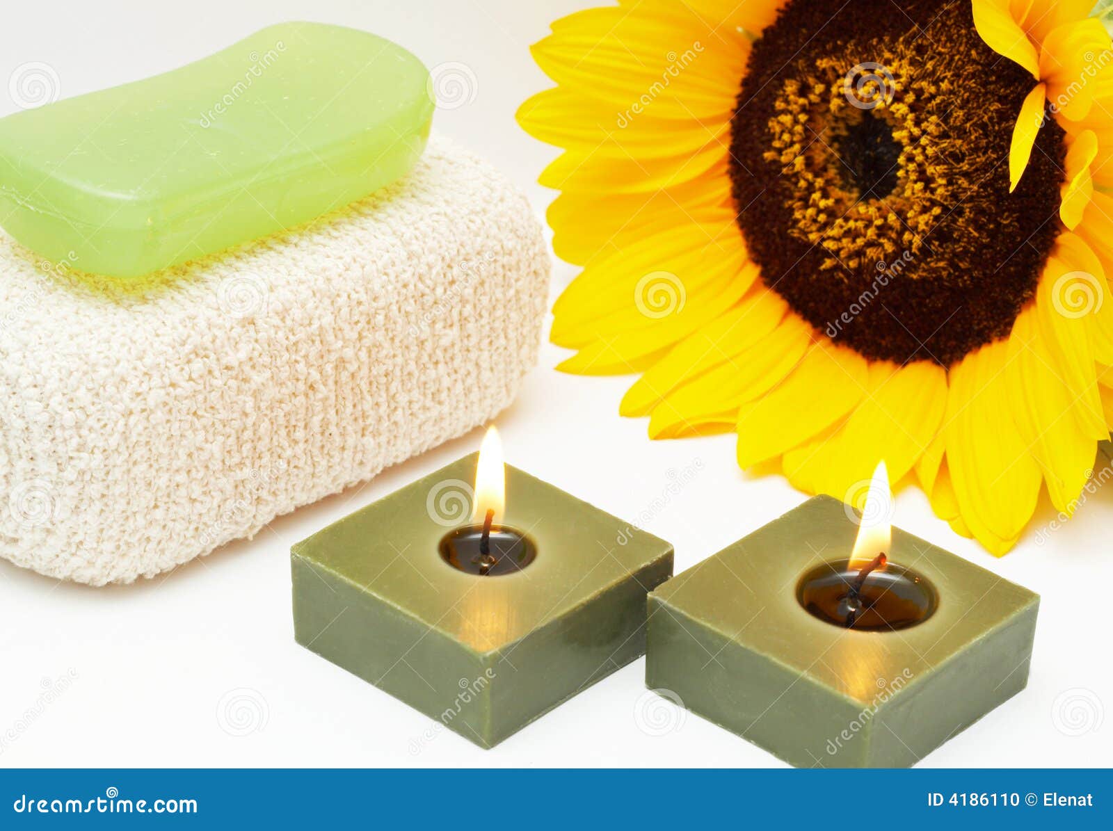 Relaxing Spa Scene with Body Products Stock Photo Image of placemat