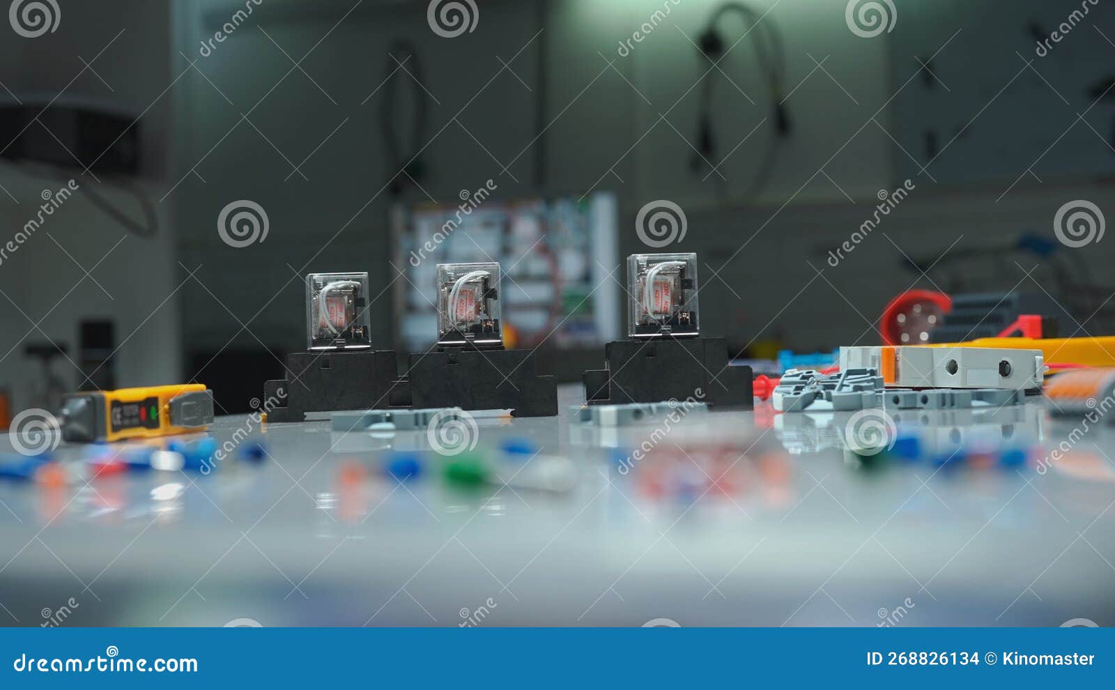 Relay with Coils of Direct and Alternating Current on