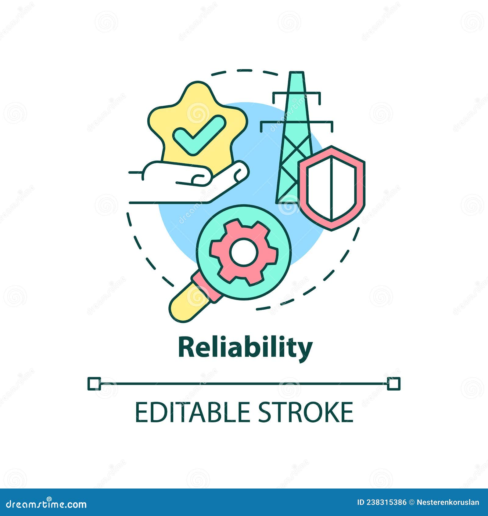 reliability concept icon
