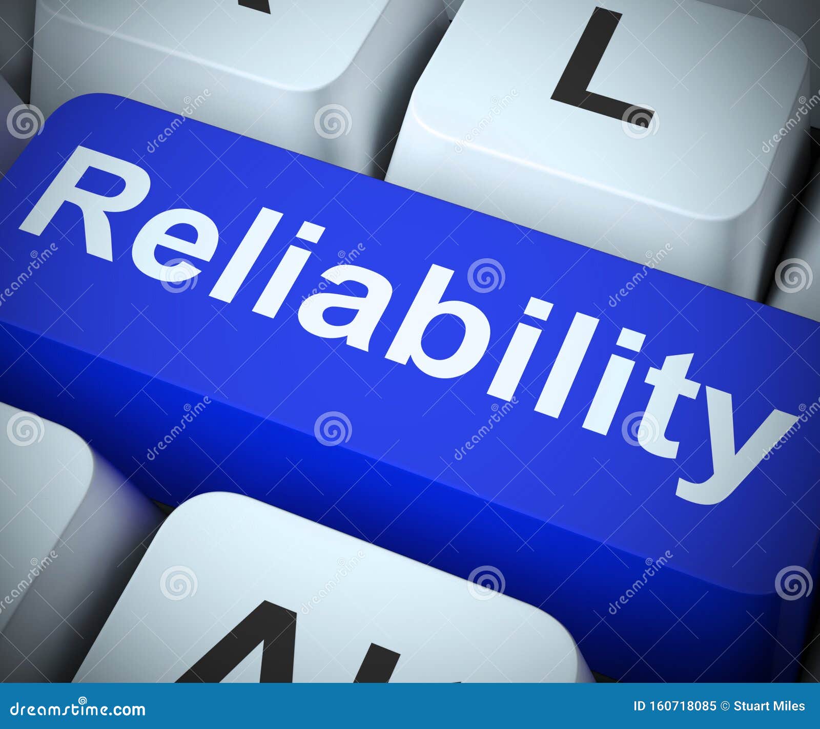 reliability concept icon means dependability confidence and certainty - 3d 