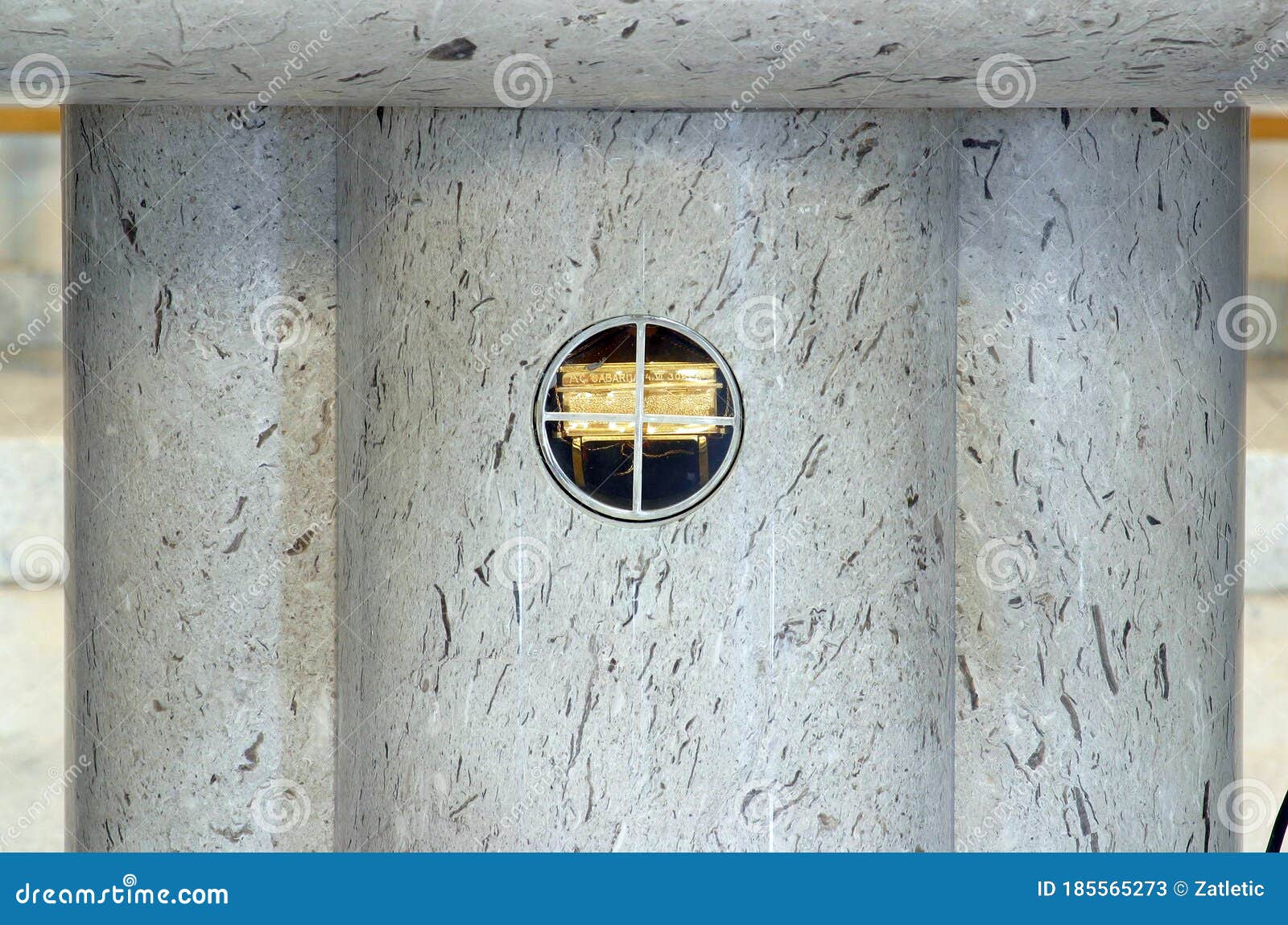 relics of st quirinus at the altar at the parish church of st quirinus of sescia in sisak, croatia