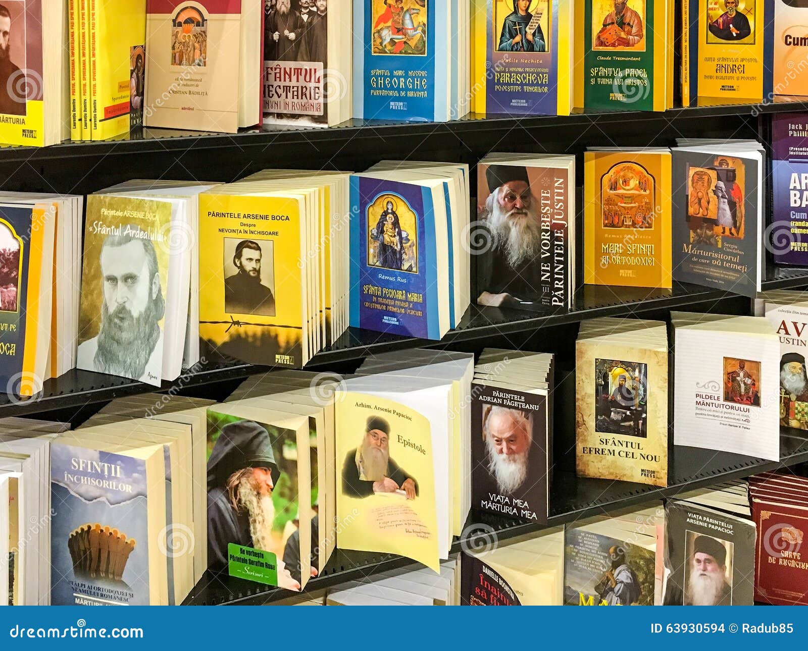 Religion Books for Sale on Library Shelf Editorial Stock Image Image