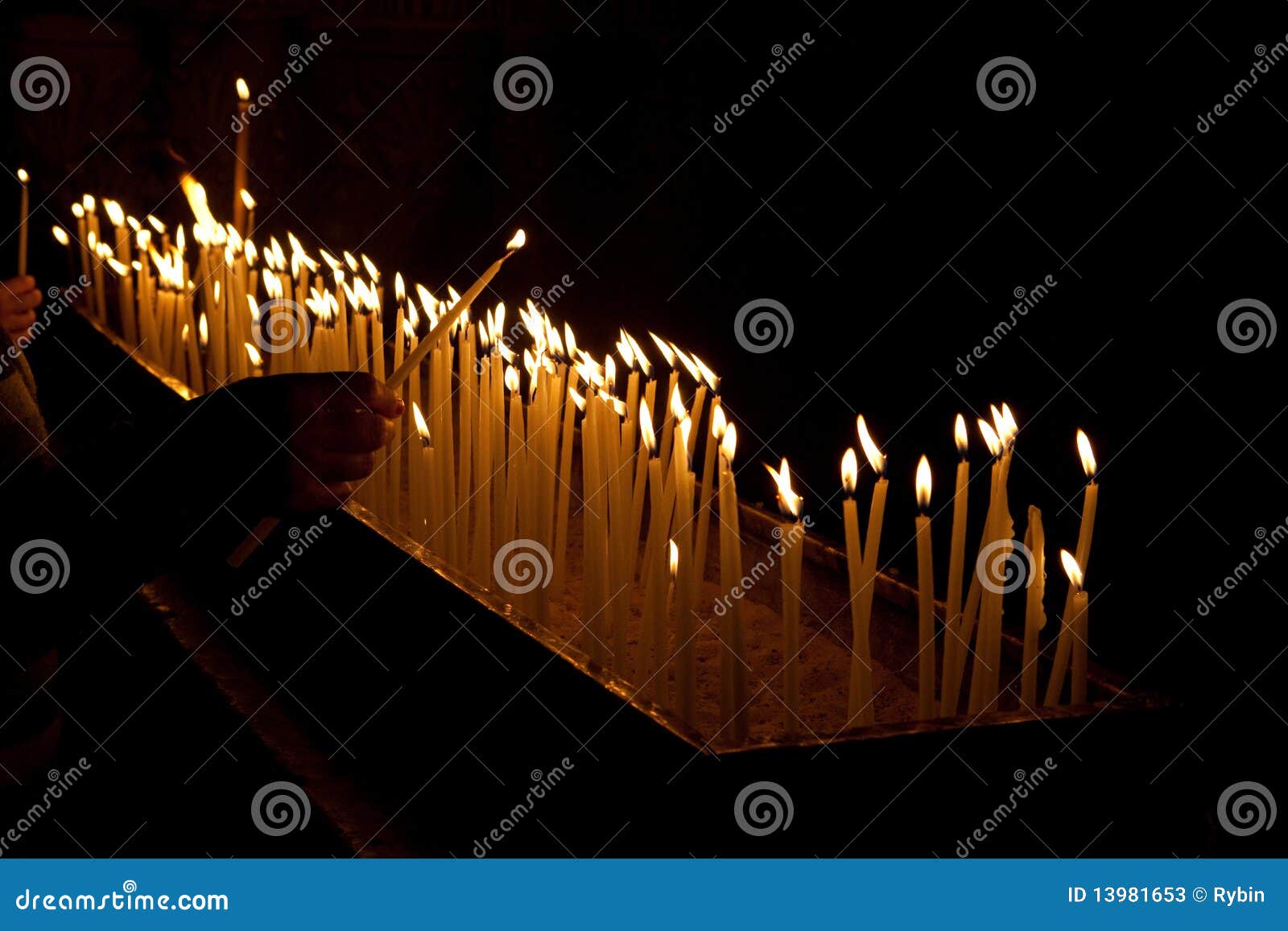 Religion candles stock image. Image of flame, christianity 13981653