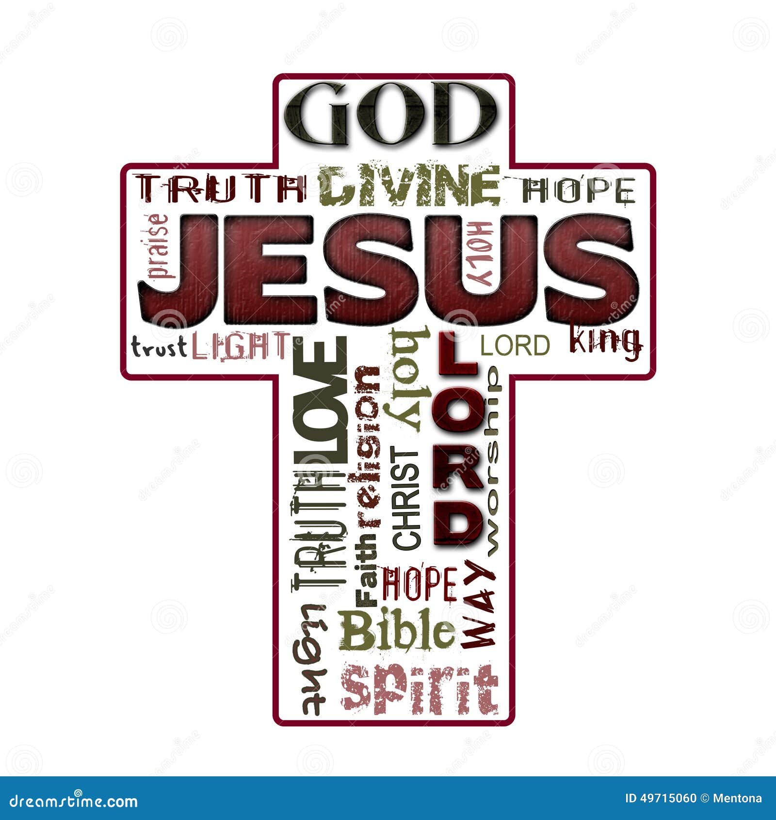 religion word cloud, jesus, christianity