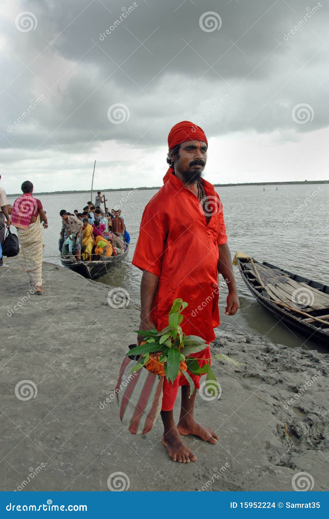 Religious dress in India editorial stock image. Image of bengal 15952224