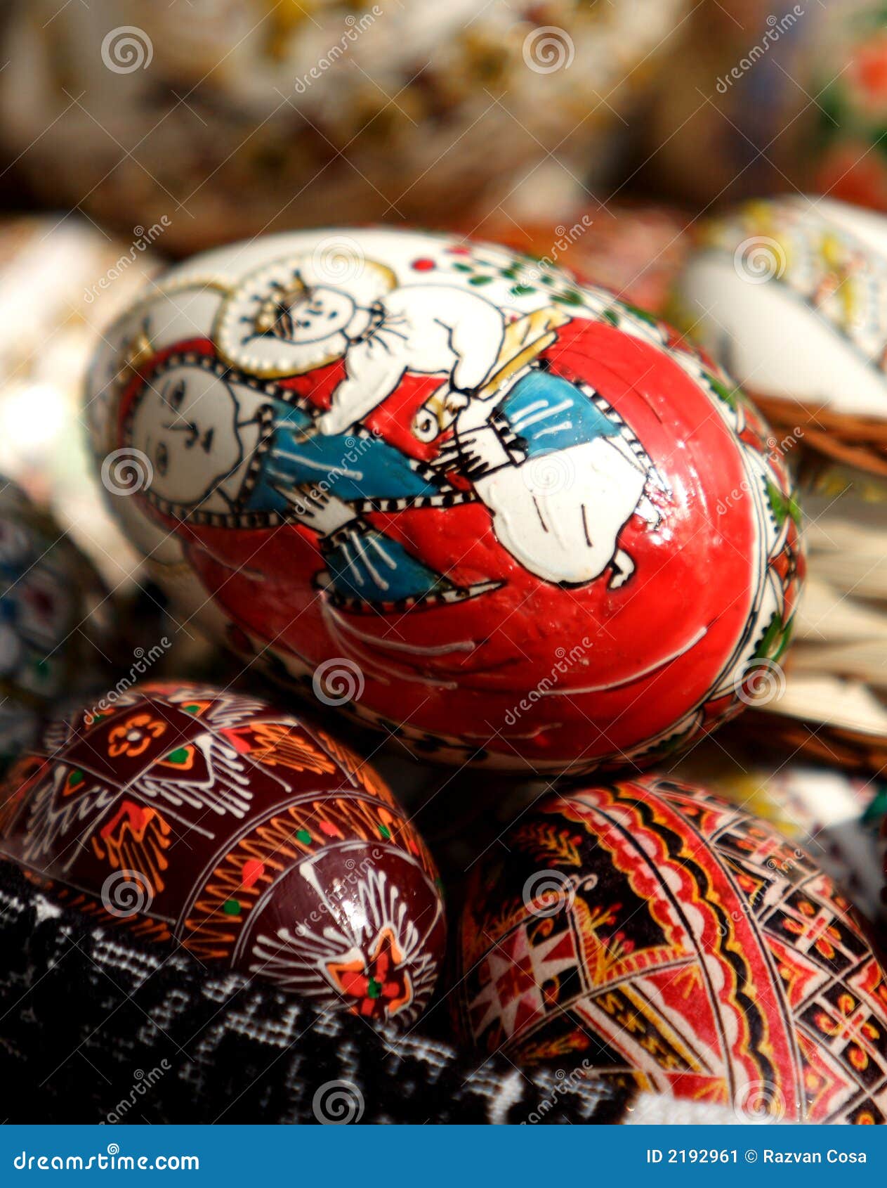 Religious Easter eggs stock image. Image of traditional 2192961