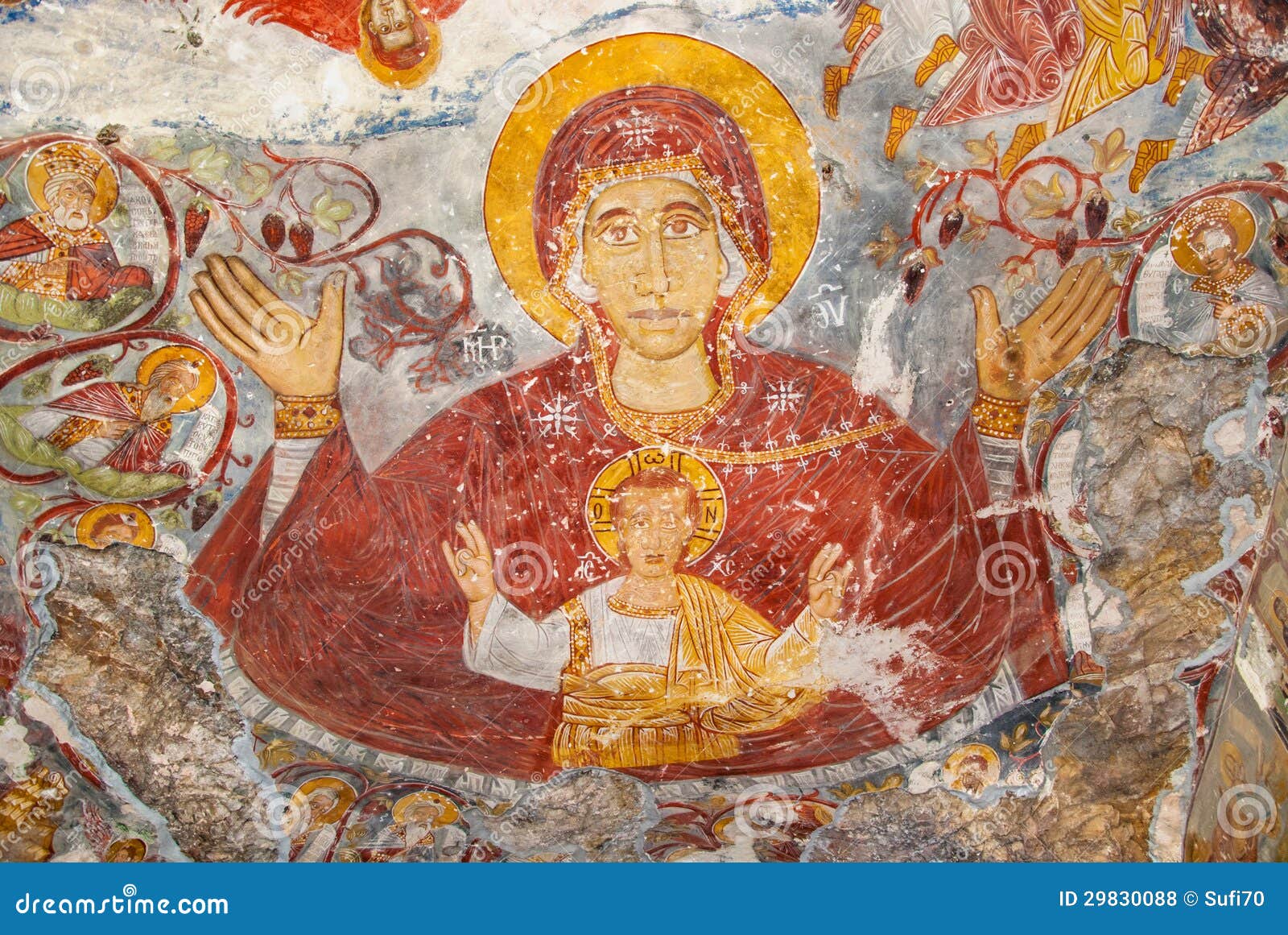 religious paintings in sumela monastery