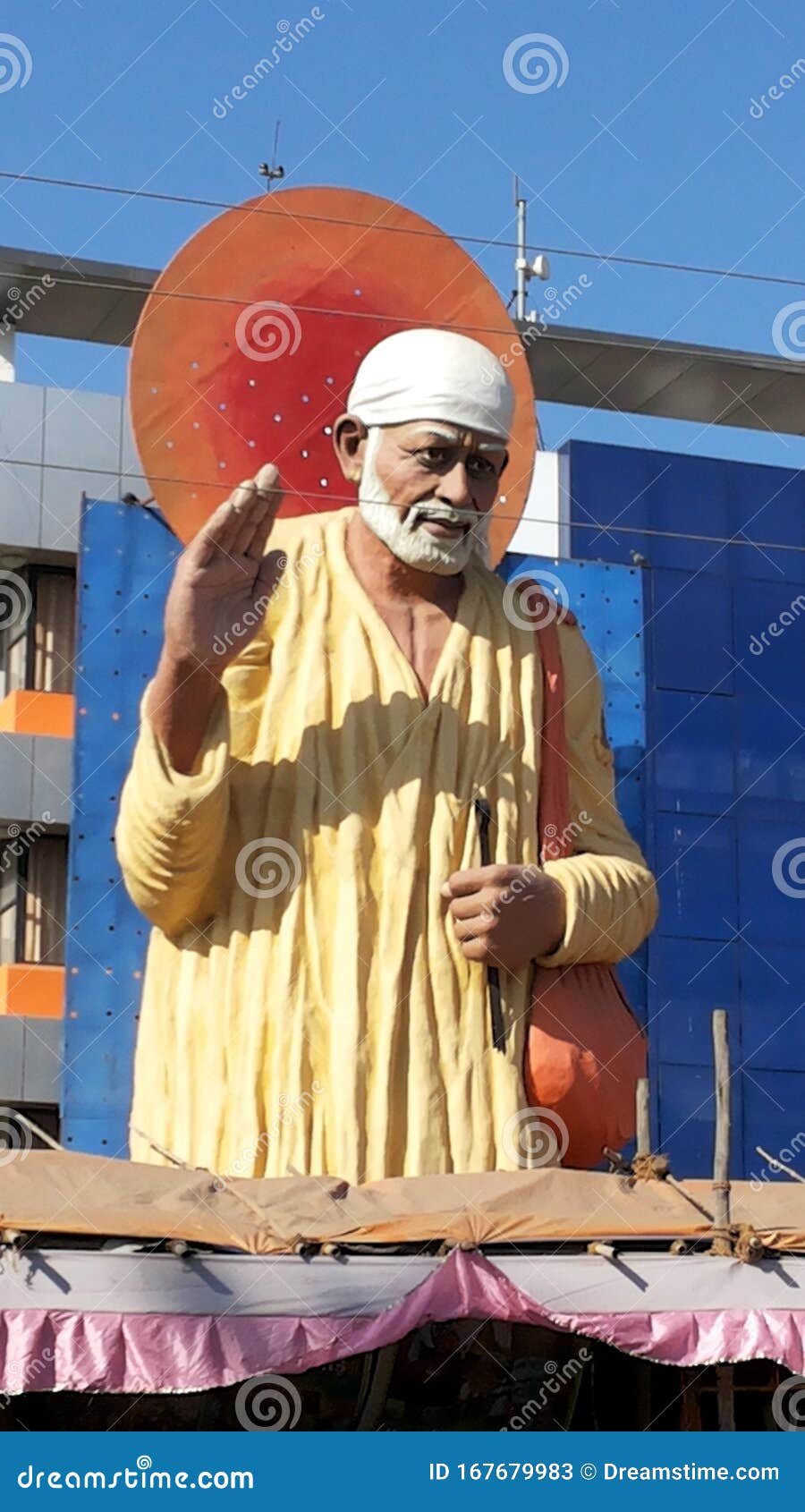A Religious Statue of Sai Baba in Shirdi Maharashtra India Stock ...