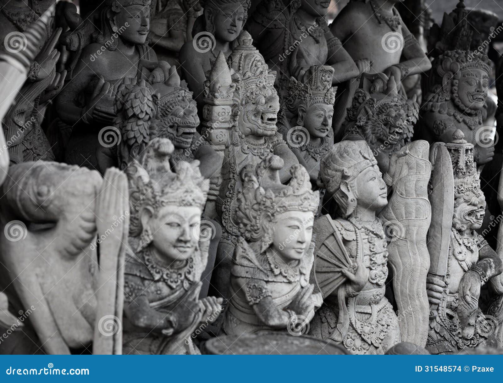 Religious Stone Statues. Indonesia, Bali Stock Photo Image of asian