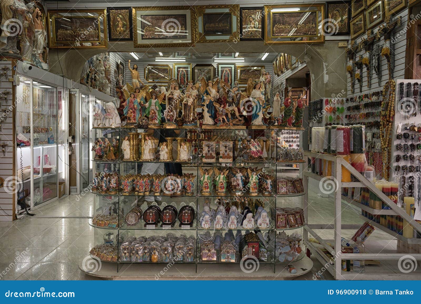 Religious Store Interior in Buga Colombia Editorial Stock Photo Image