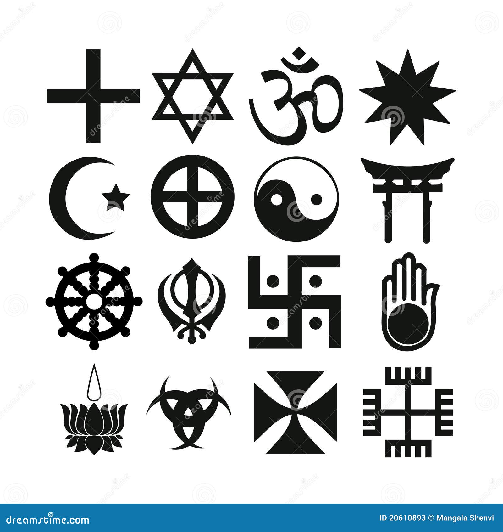 different religious symbols and their names