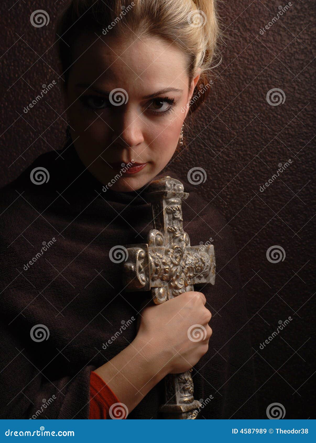 Religious woman stock image. Image of religion, spirituality 4587989