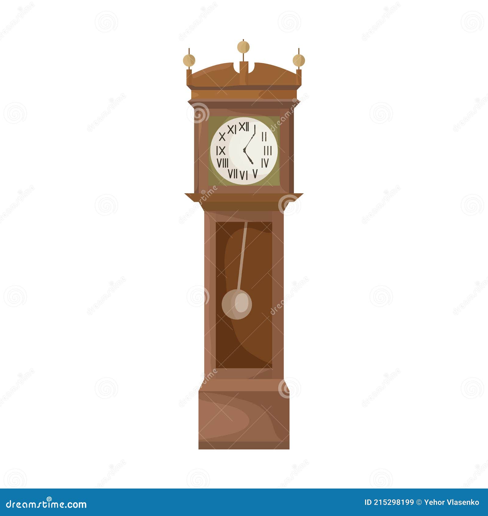 Reloj Antiguo Aislado Icono De Dibujos Animados. Vector Ilustración Reloj  Antiguo Sobre Fondo Blanco. Vector Dibujos Animados Icon Ilustración del  Vector - Ilustración de antiguo, tradicional: 215298199