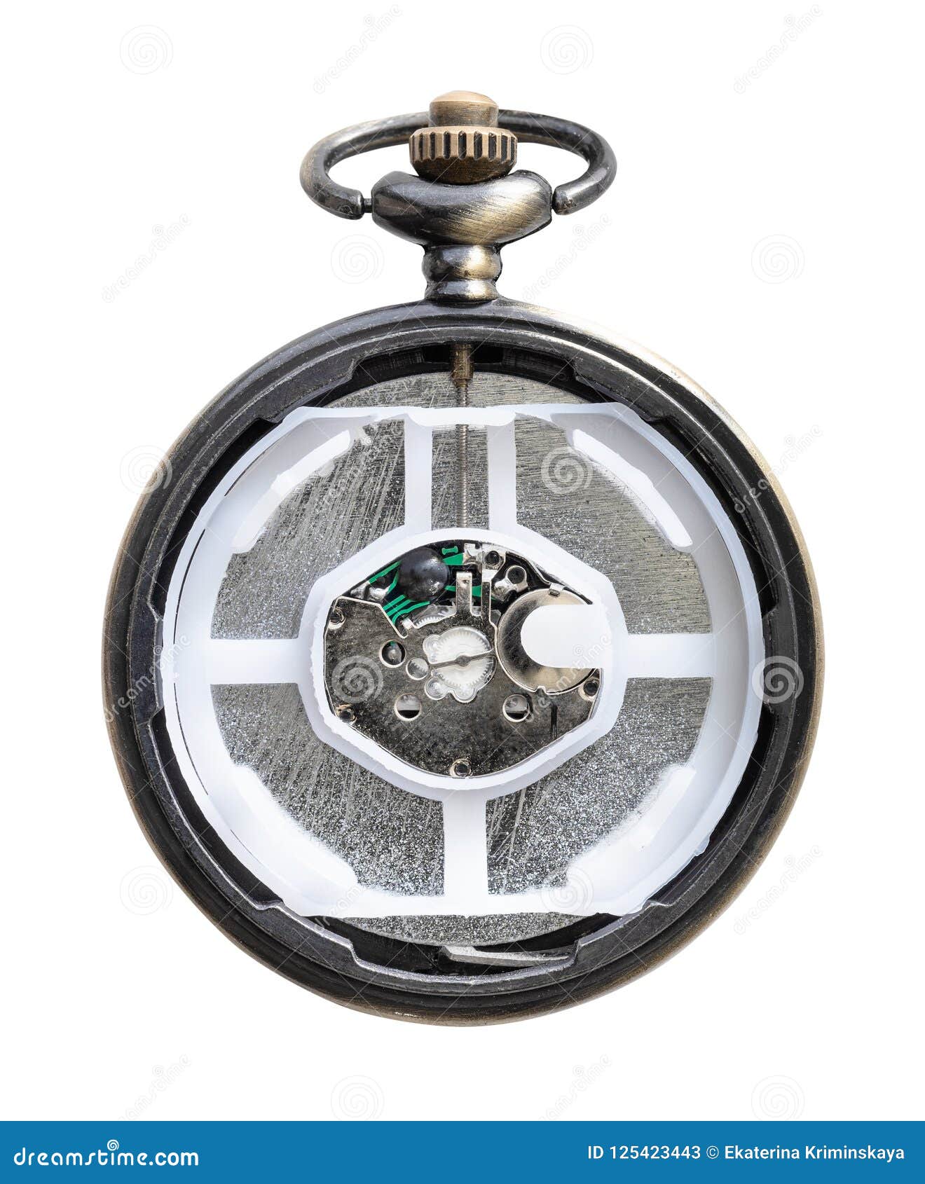 Reloj De Bolsillo Con Poco Movimiento Moderno Del Cuarzo Imagen de archivo - Imagen de aislado,