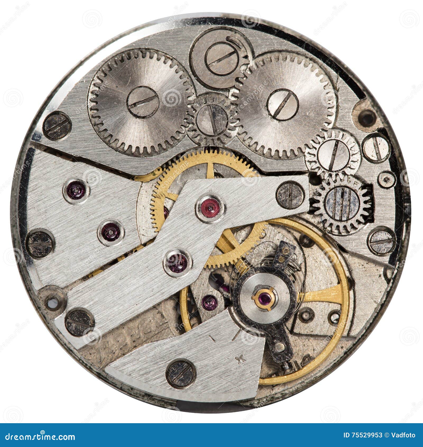 Reloj Mecánico Viejo Del Mecanismo Imagen de archivo - Imagen de alarmar,  viejo: 75529953