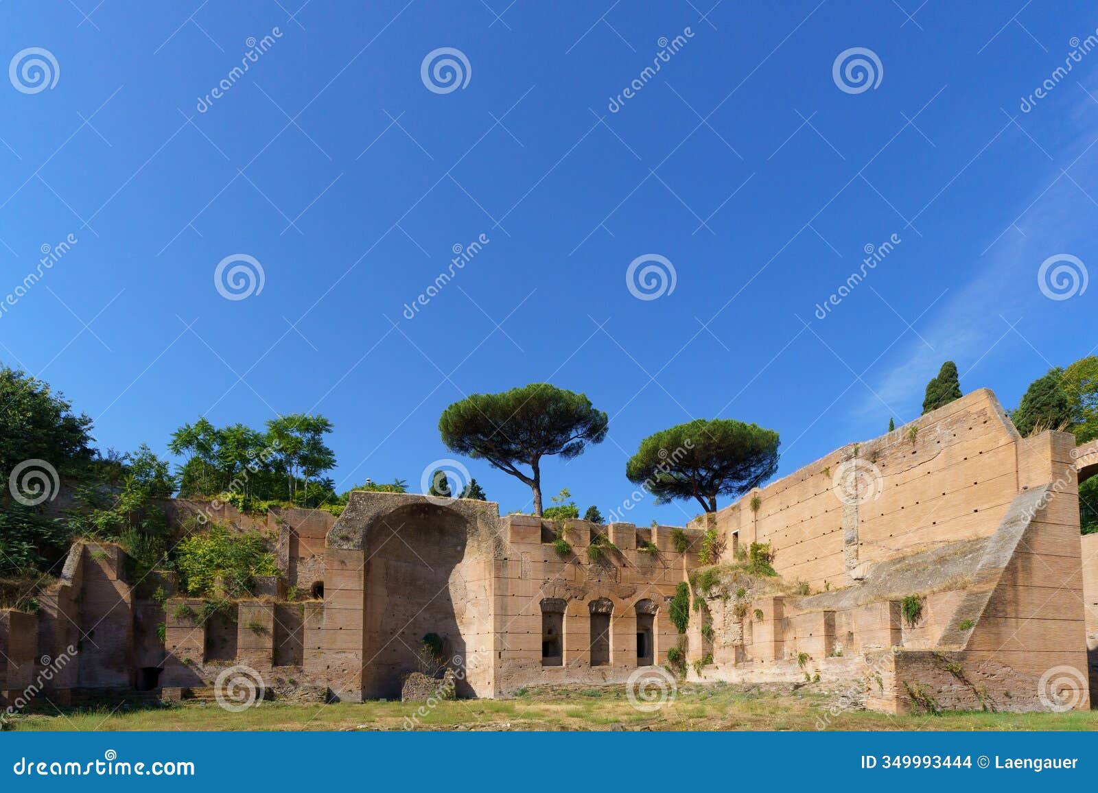 remains of the of baths of caracalla