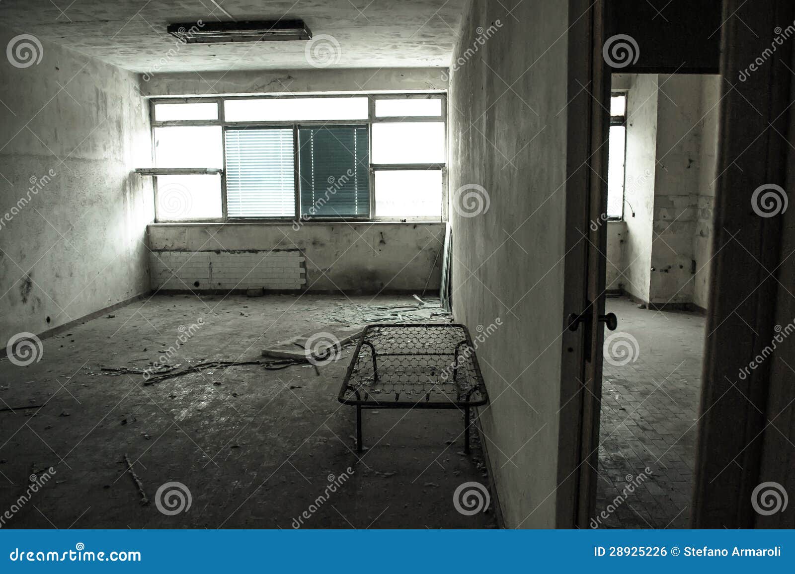Remains of an old bed stock photo. Image of interior - 28925226