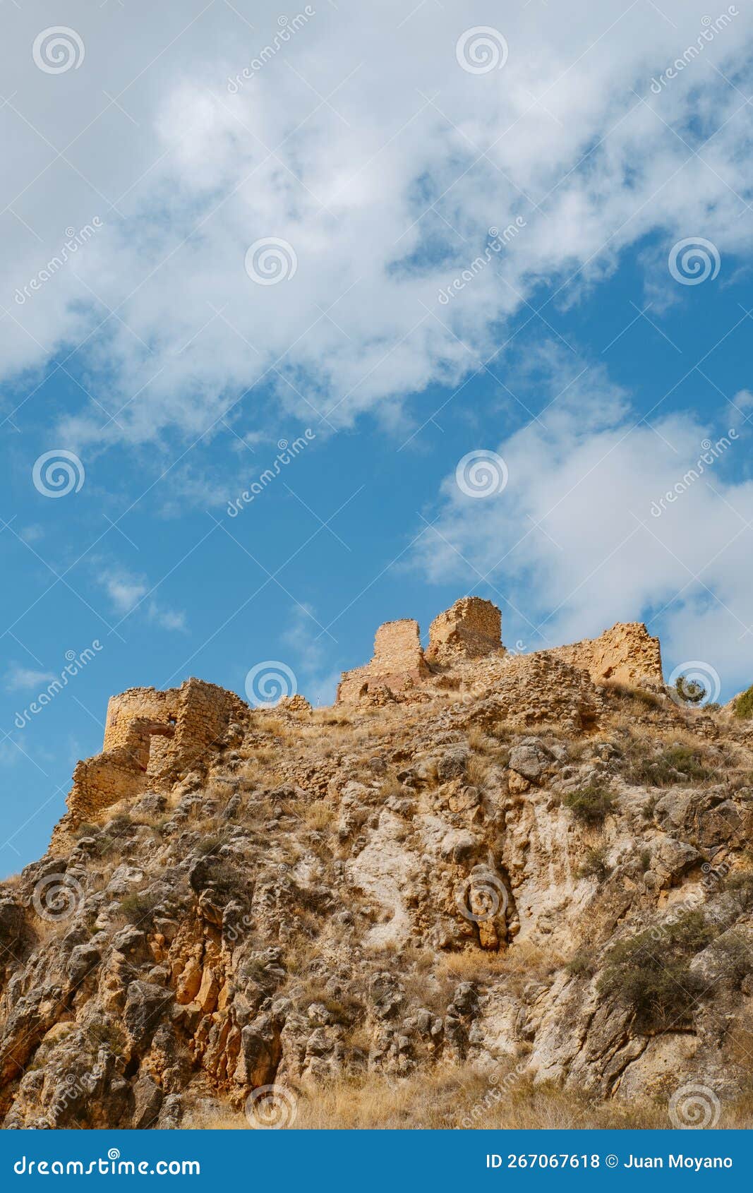 remains of the santa croche castle, in spain