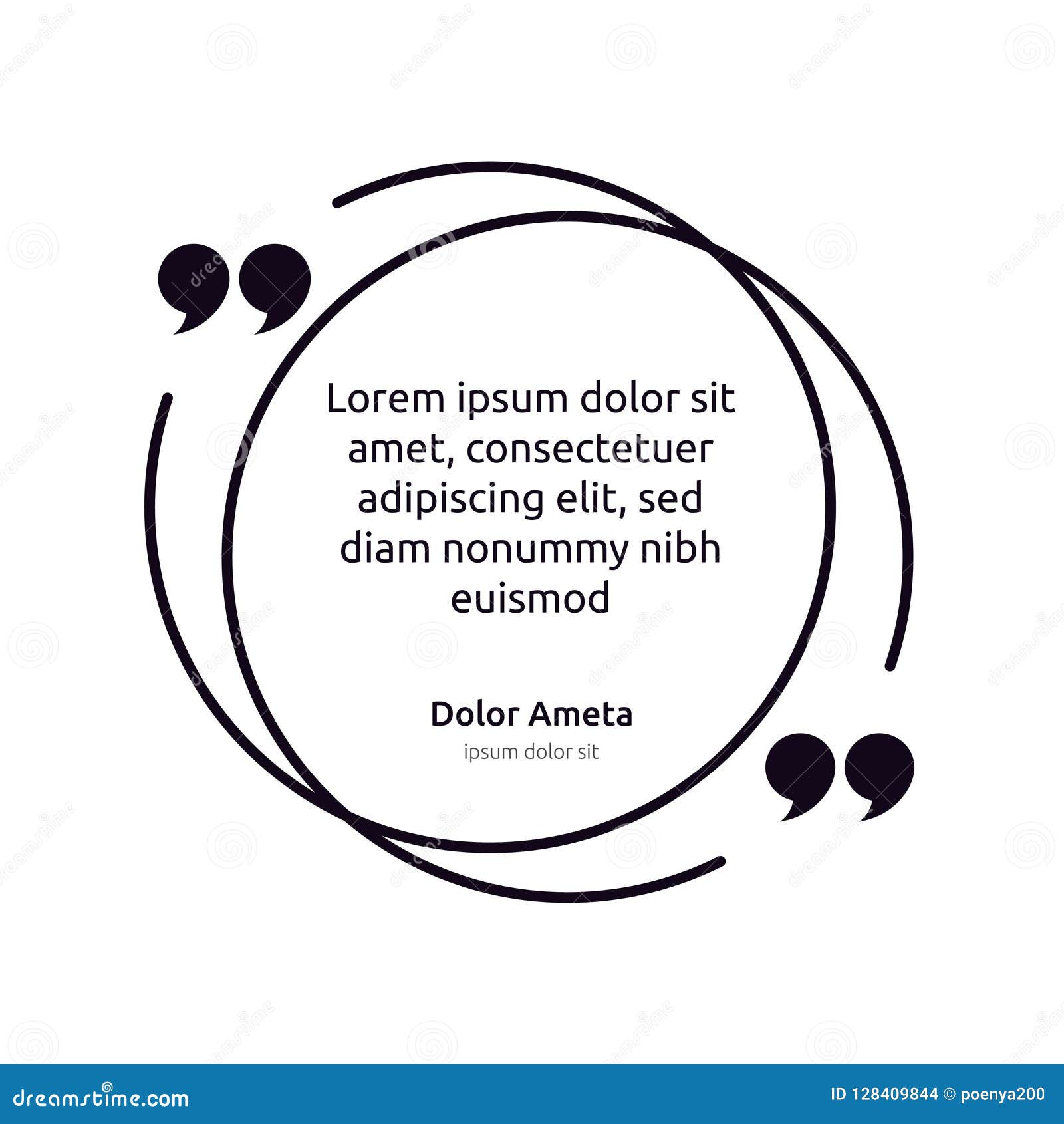 Remark Quote Text Box Poster Template Concept. Blank Empty Frame ...