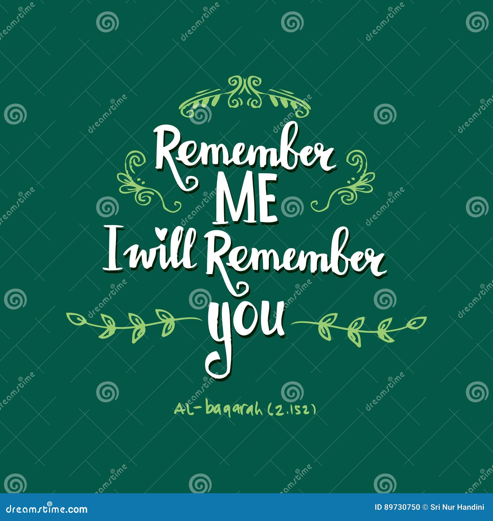 Remember Me I Will Remember You Stock Illustration - Illustration of  islamic, prayer: 89730750, image size:1600x1690