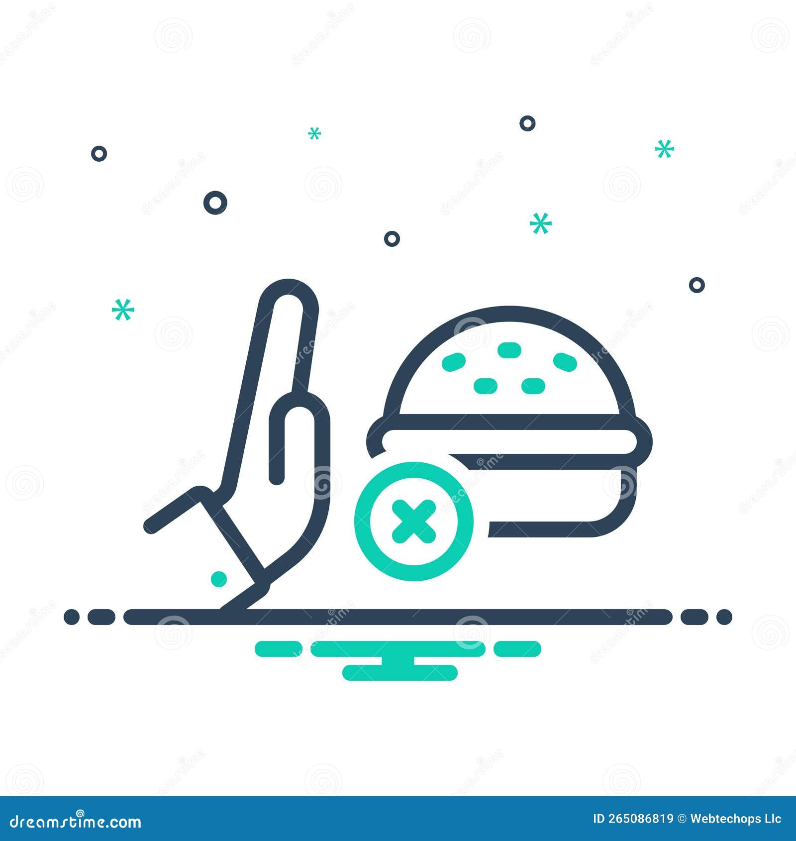mix icon for remembered, burger and cross