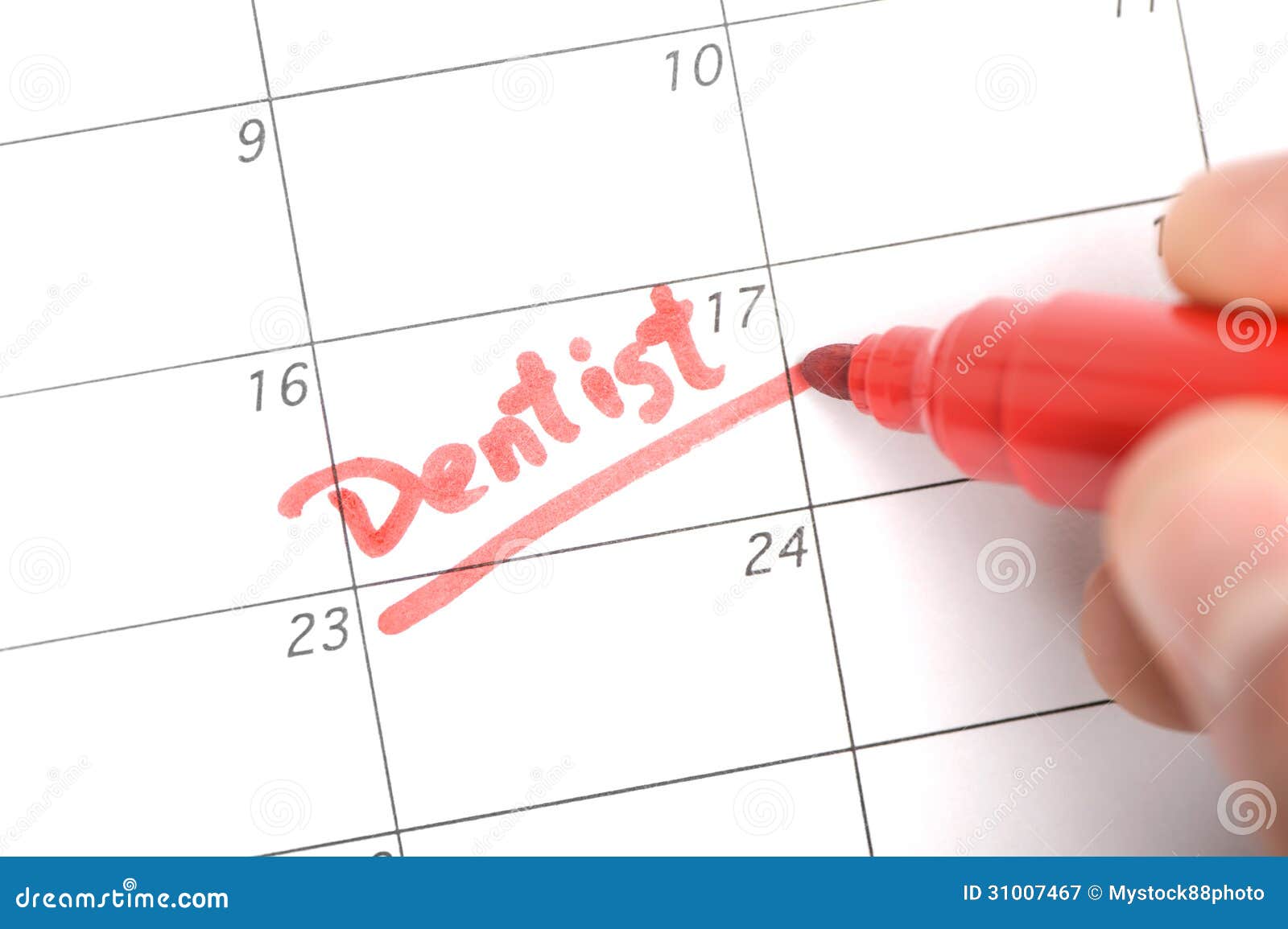 Reminder for Dentist Appointment Stock Image Image of appointment