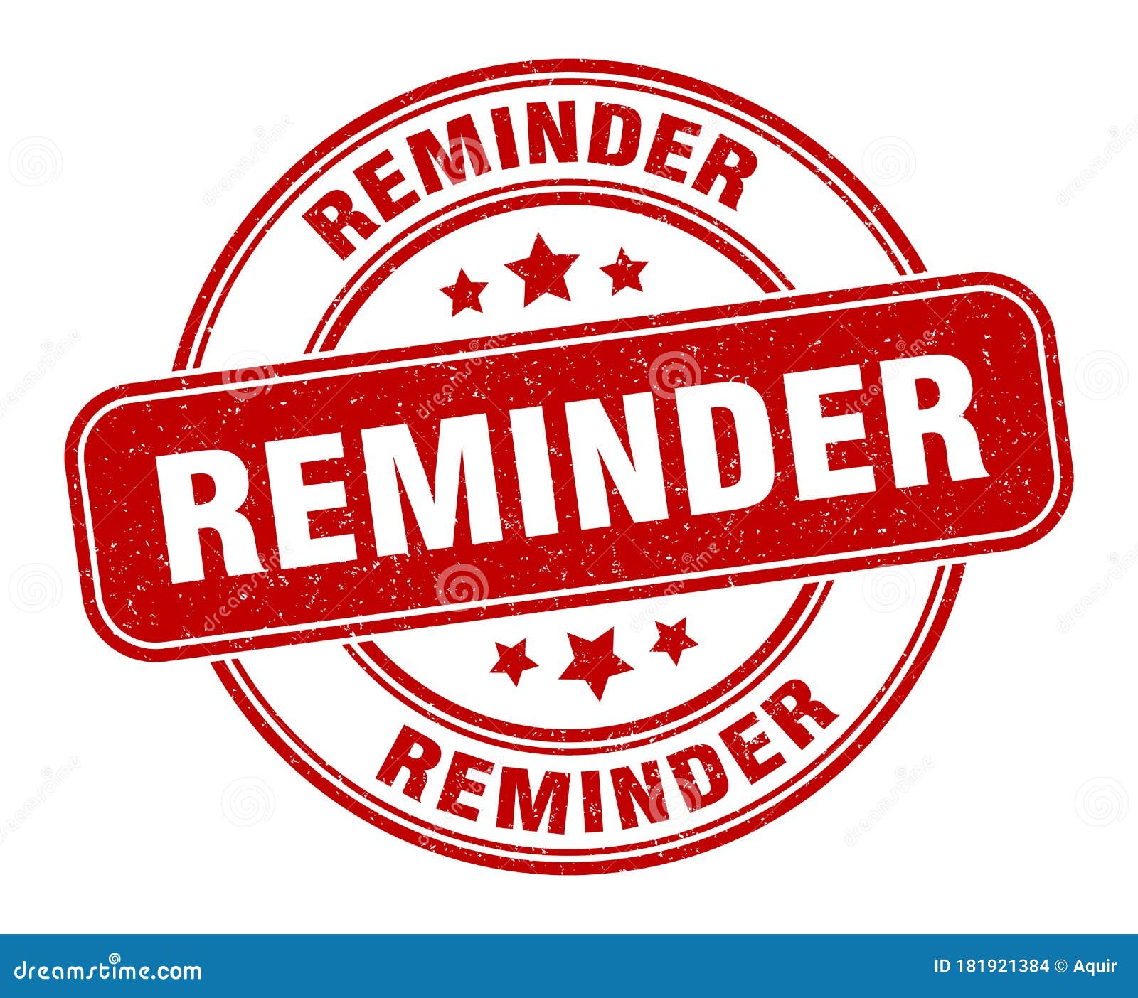 Reminder Stamp. Reminder Round Grunge Sign Stock Vector - Illustration