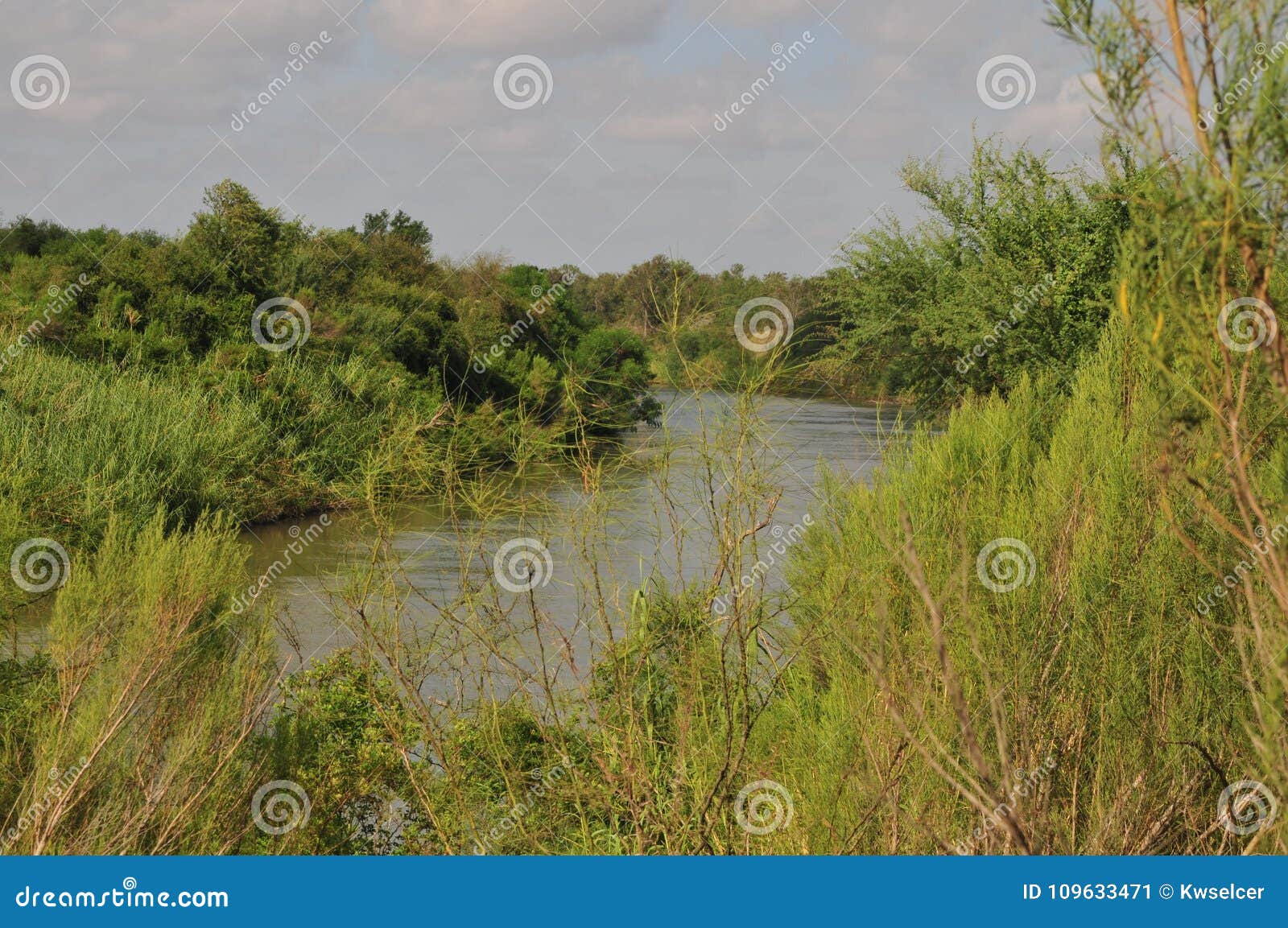 rio grande river in lower rio grande valley,texas