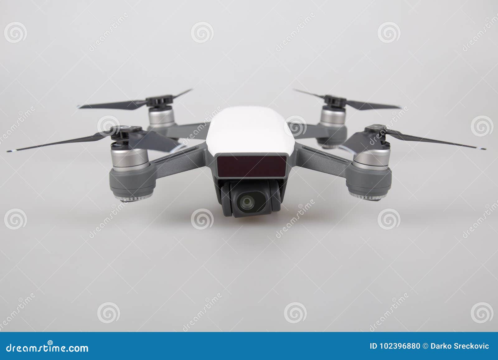 Remote Control Air Drone with Action Camera Stock Photo Image of