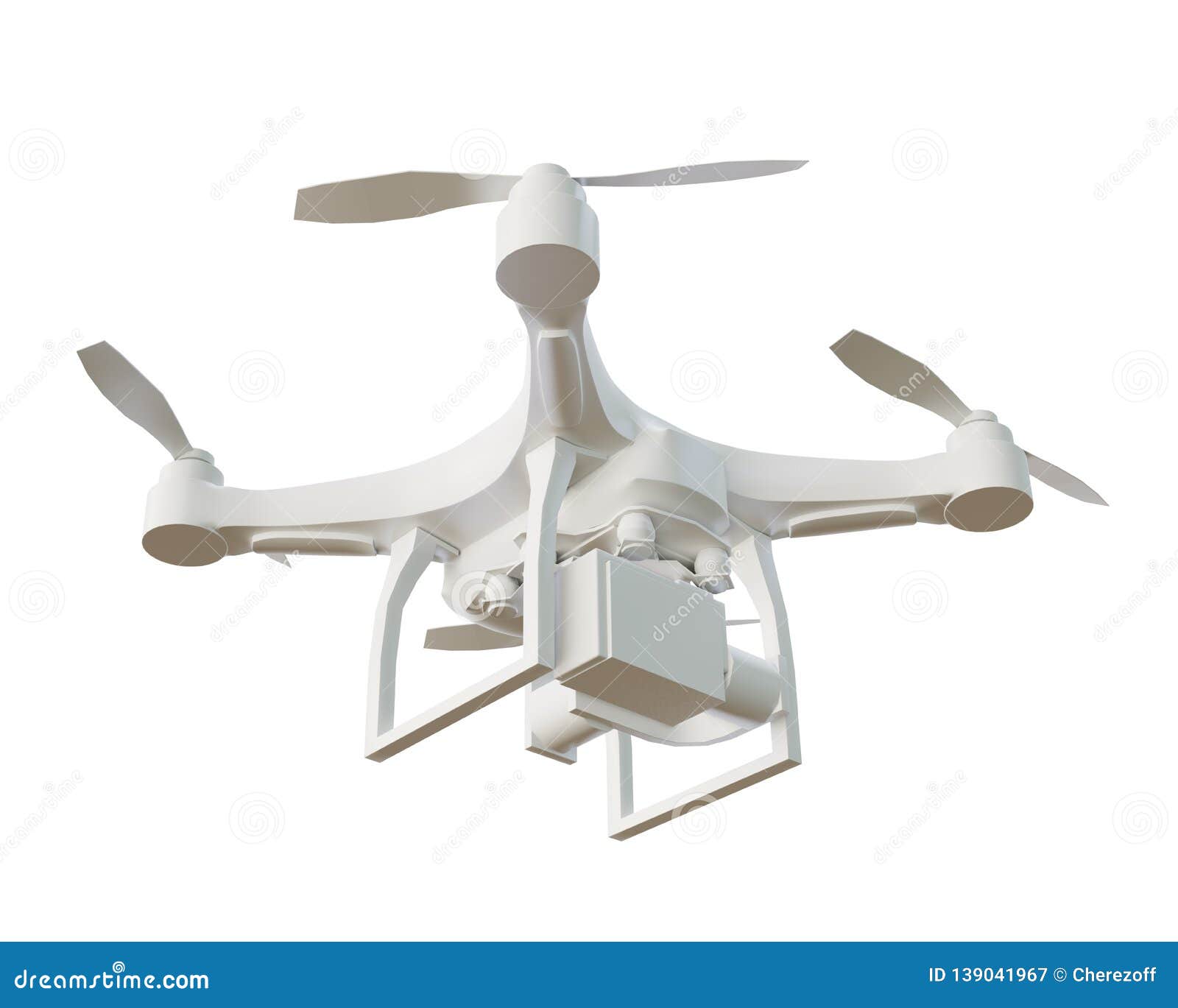 Remote Control Air Drone with Action Camera Stock Illustration Illustration of aviation