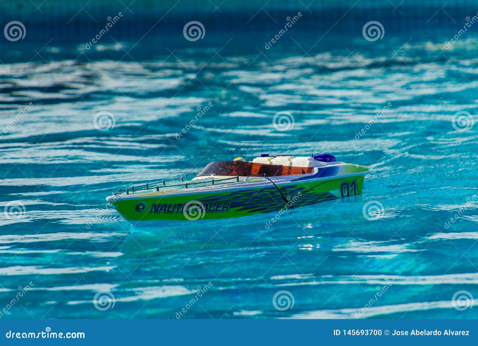 the remote boat