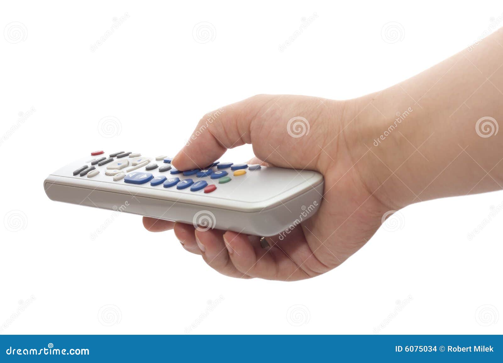 Remote control in hand stock photo. Image of hand, media 6075034