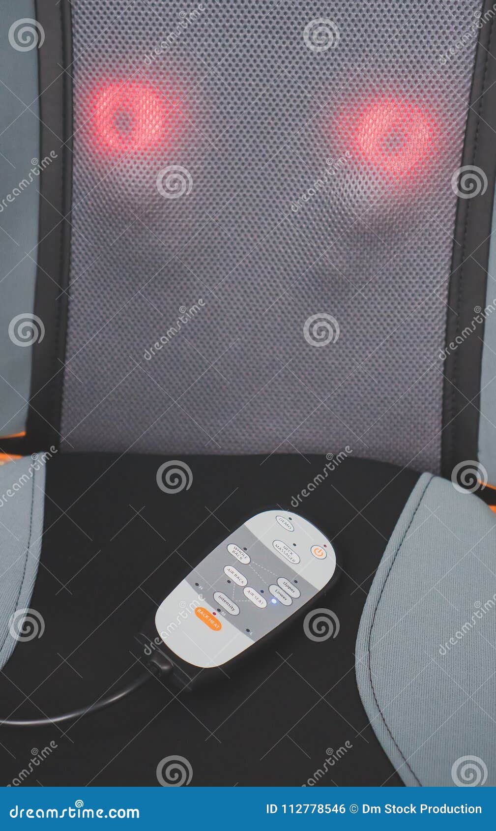 Electric massage seat. stock photo. Image of leisure 112778546