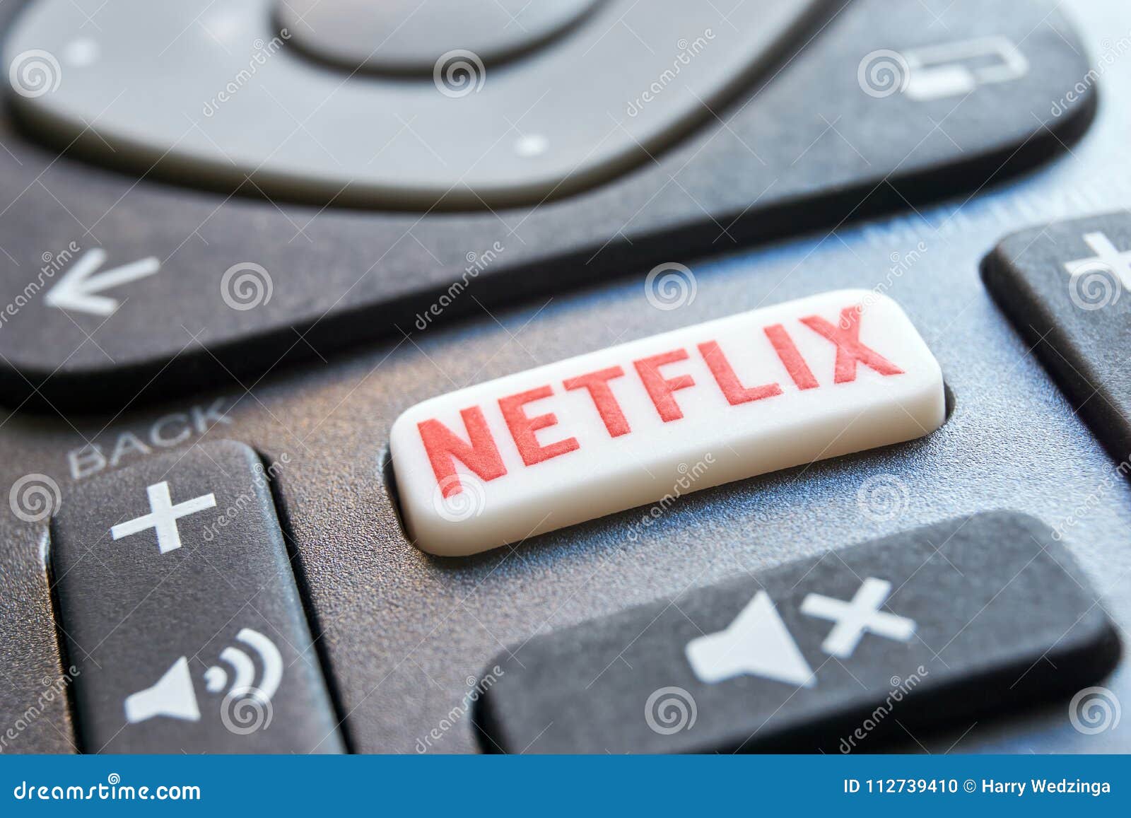 Remote Control with a Netflix Button Editorial Image - Image of online