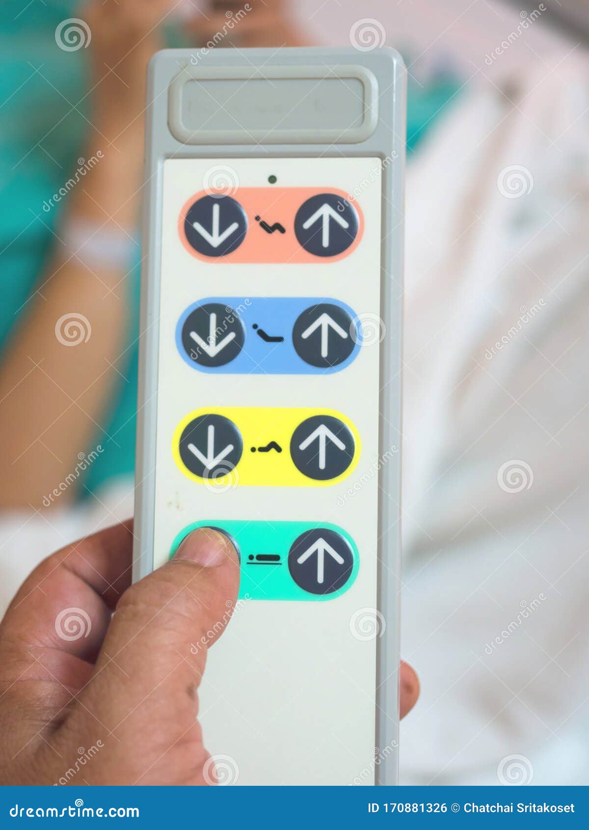 Remote Control of Patient Bed Stock Photo Image of medicine, cord