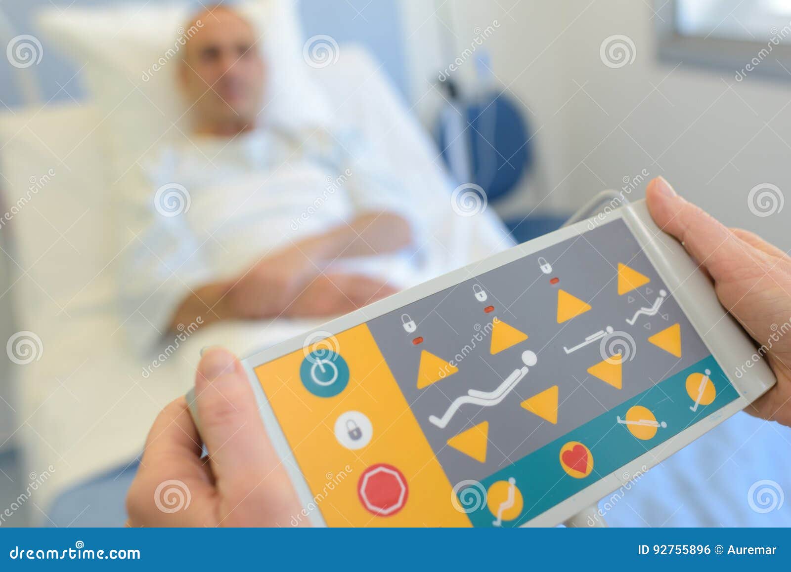 Remote Control Patient Bed in Hospital Stock Photo Image of clinic
