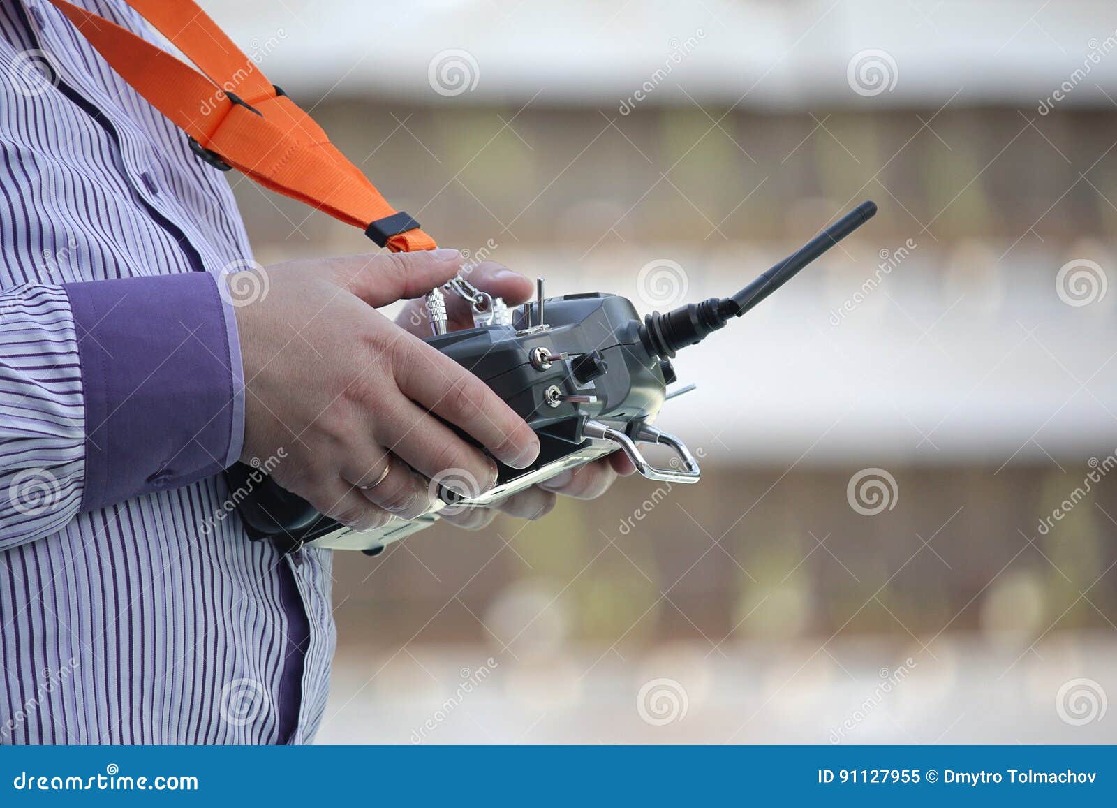 Remote Control for Sports Model in the Hands of Men Stock Image Image