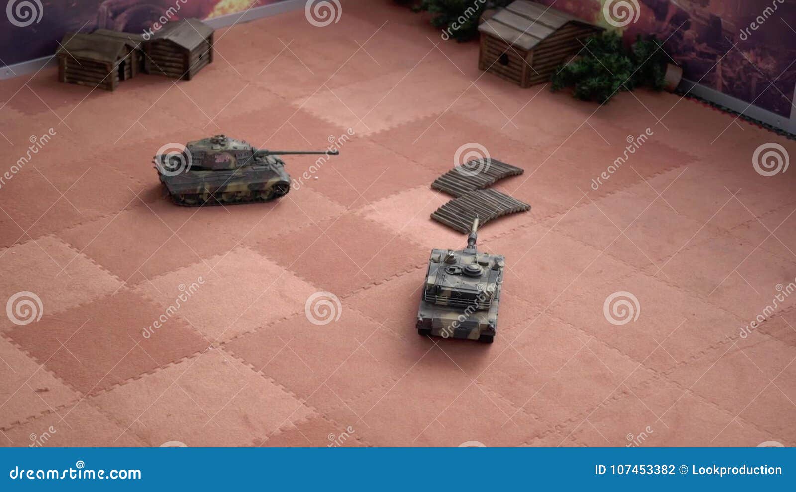 RC Tank game stock footage. Video of indoors, remote 107453382