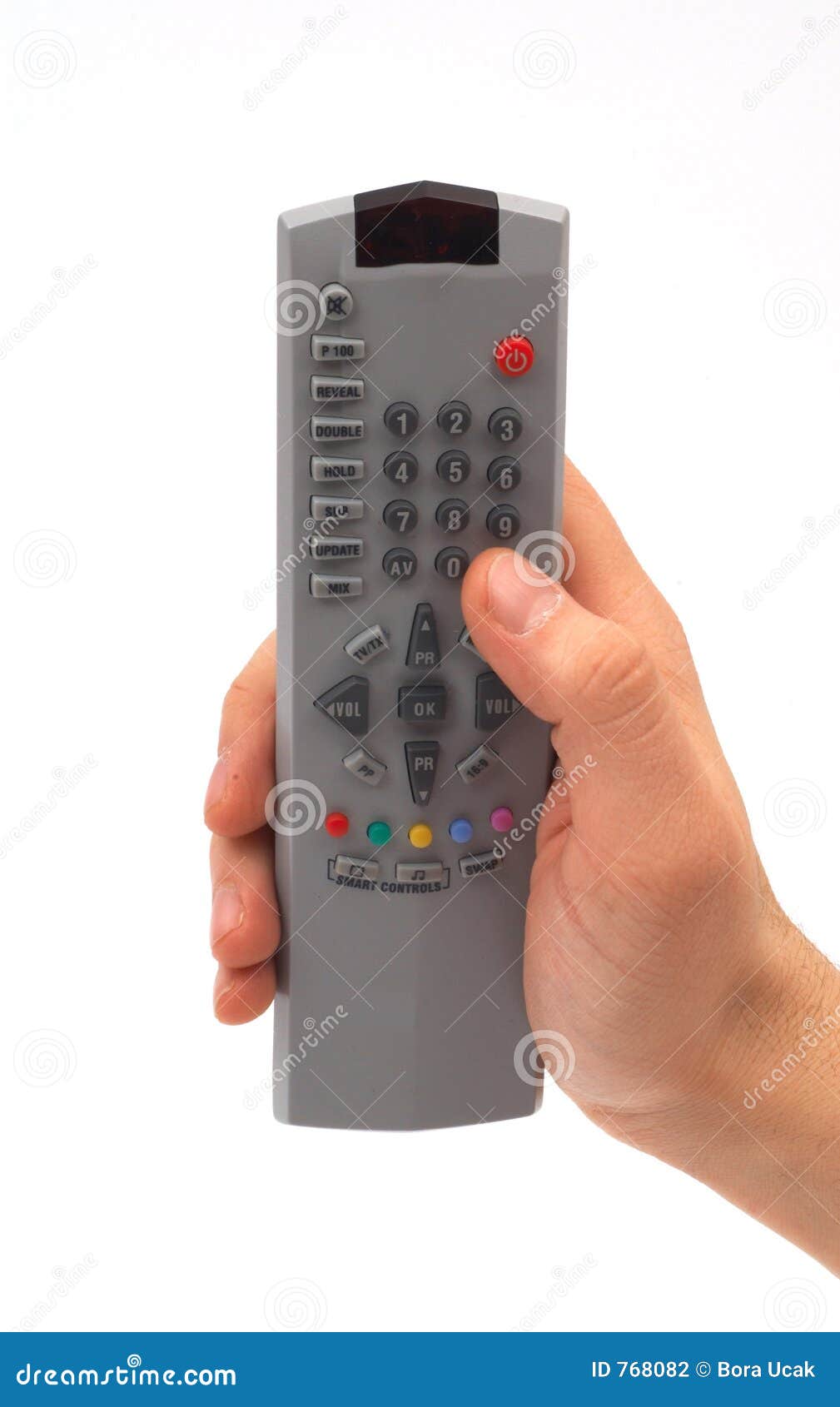 remote controller in hand