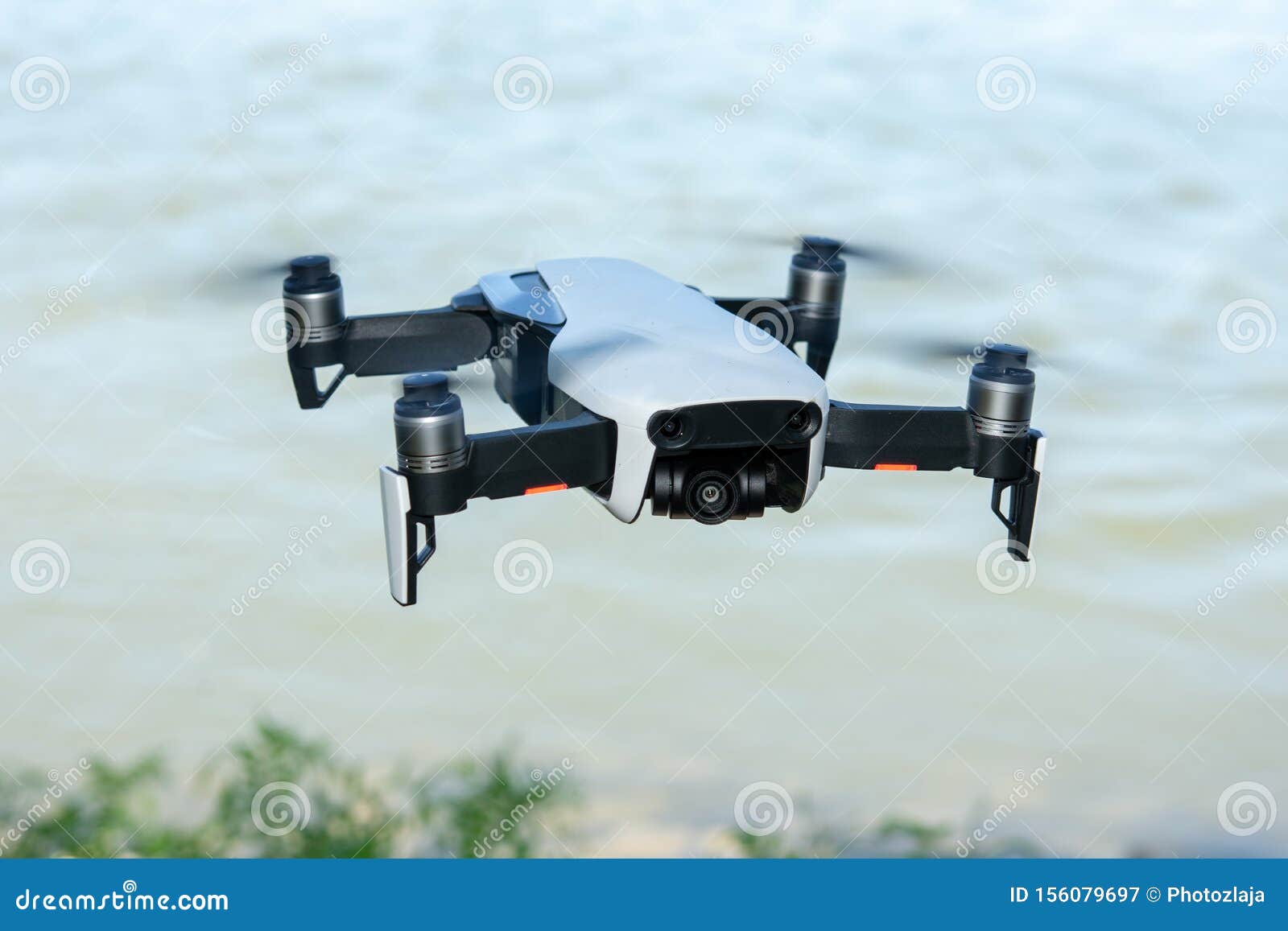 Remote Drone Flying with Video Camera on Board Stock Image Image of